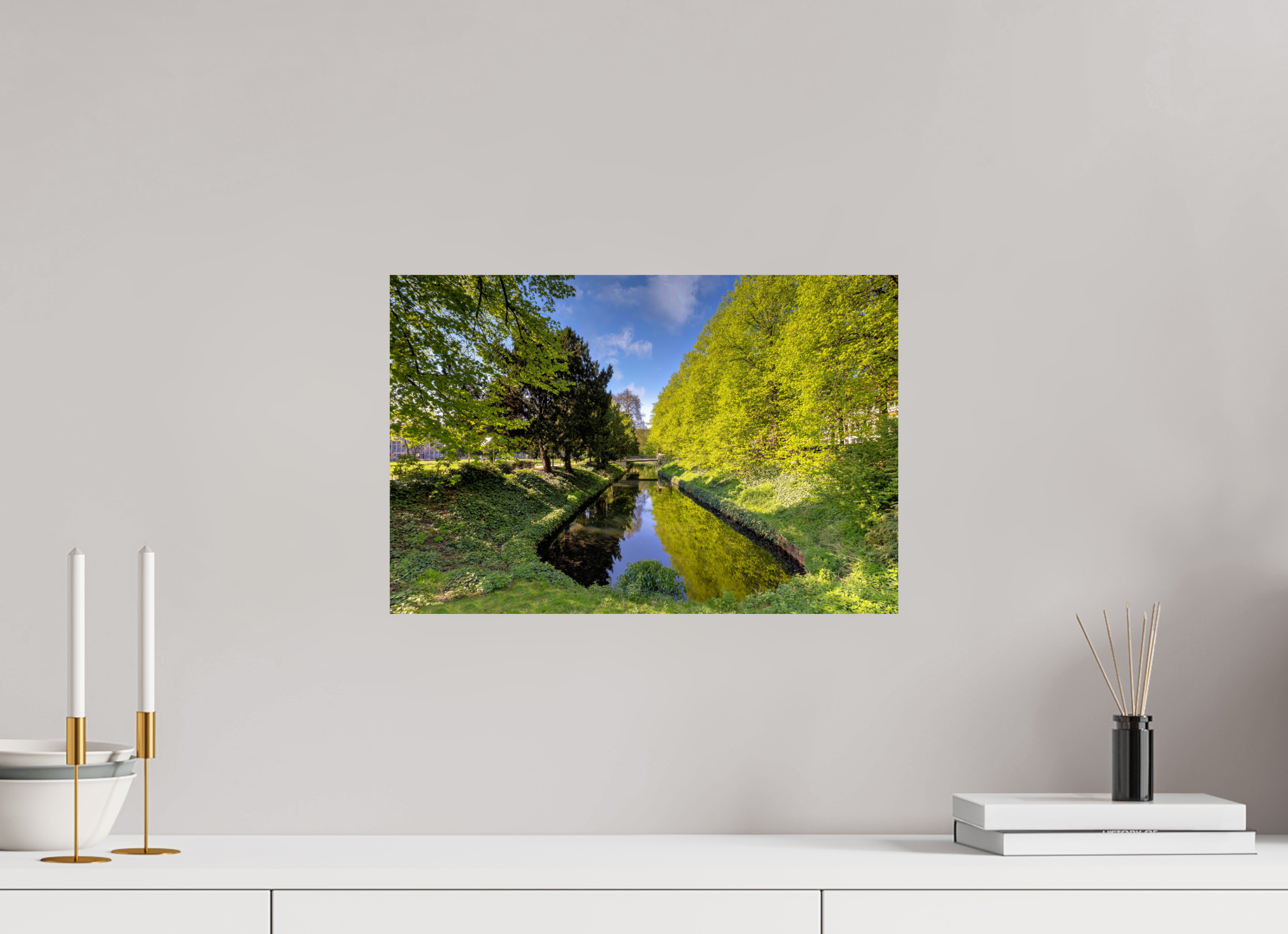 45 x 30 cm, Photo Print On Fuji Crystal DP II Wassergraben an der Engelenschanze