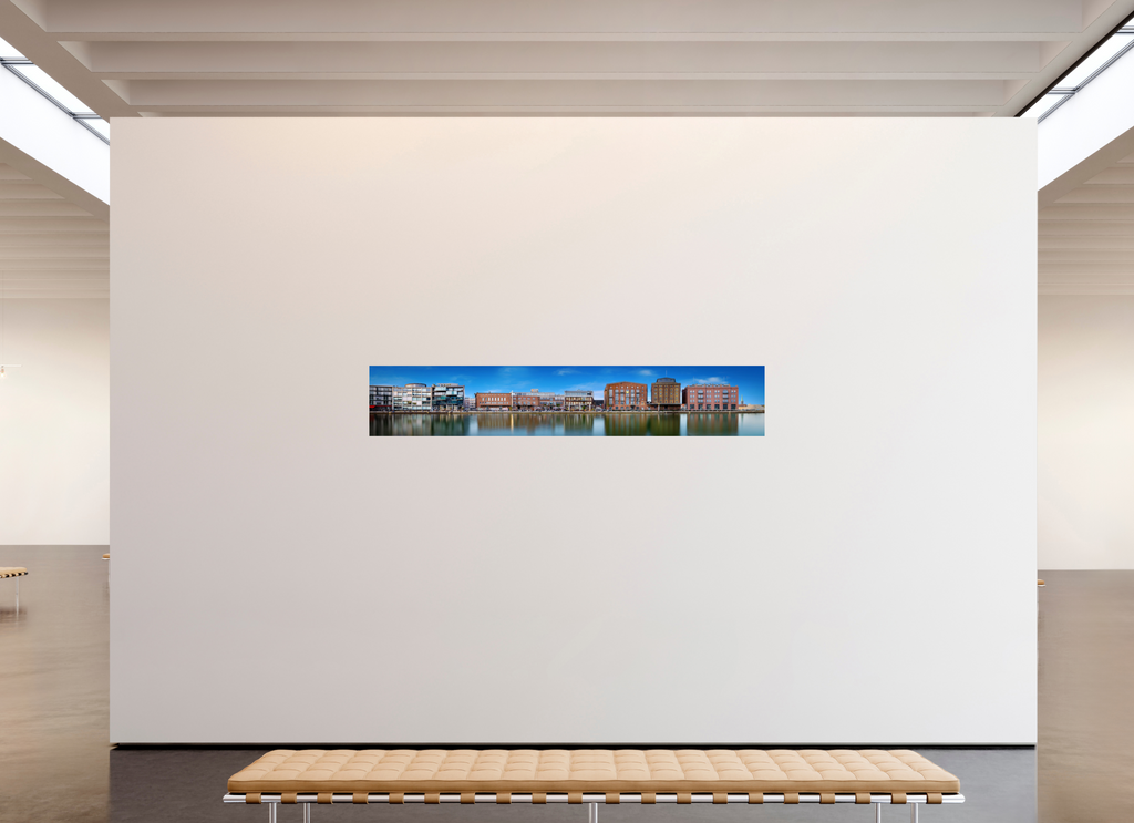 224,2 x 40 cm, Baryta - Fine Art Der Hafen - Das Panorama
