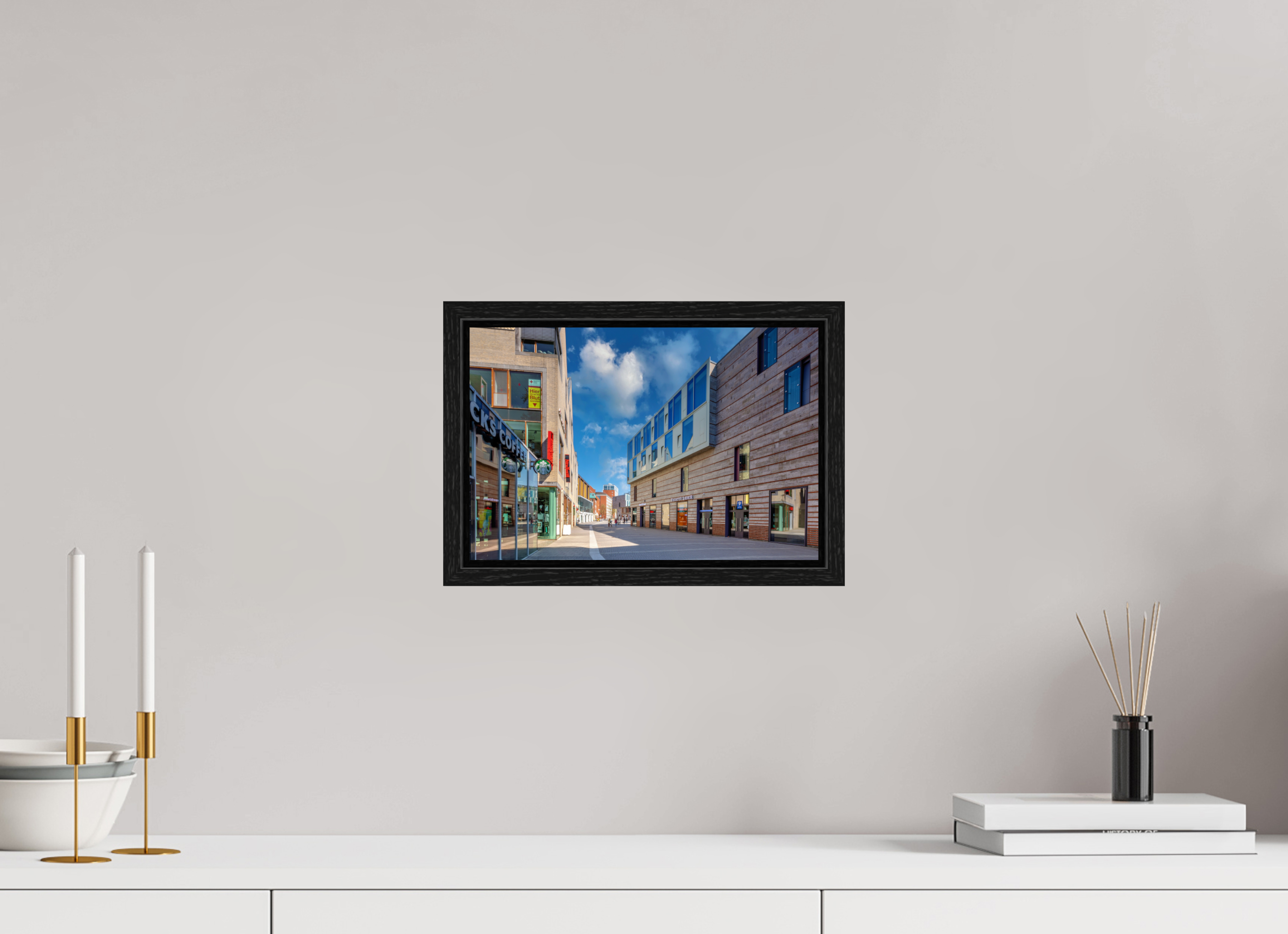 30 x 20 cm, Floater Frame Die Stubengasse