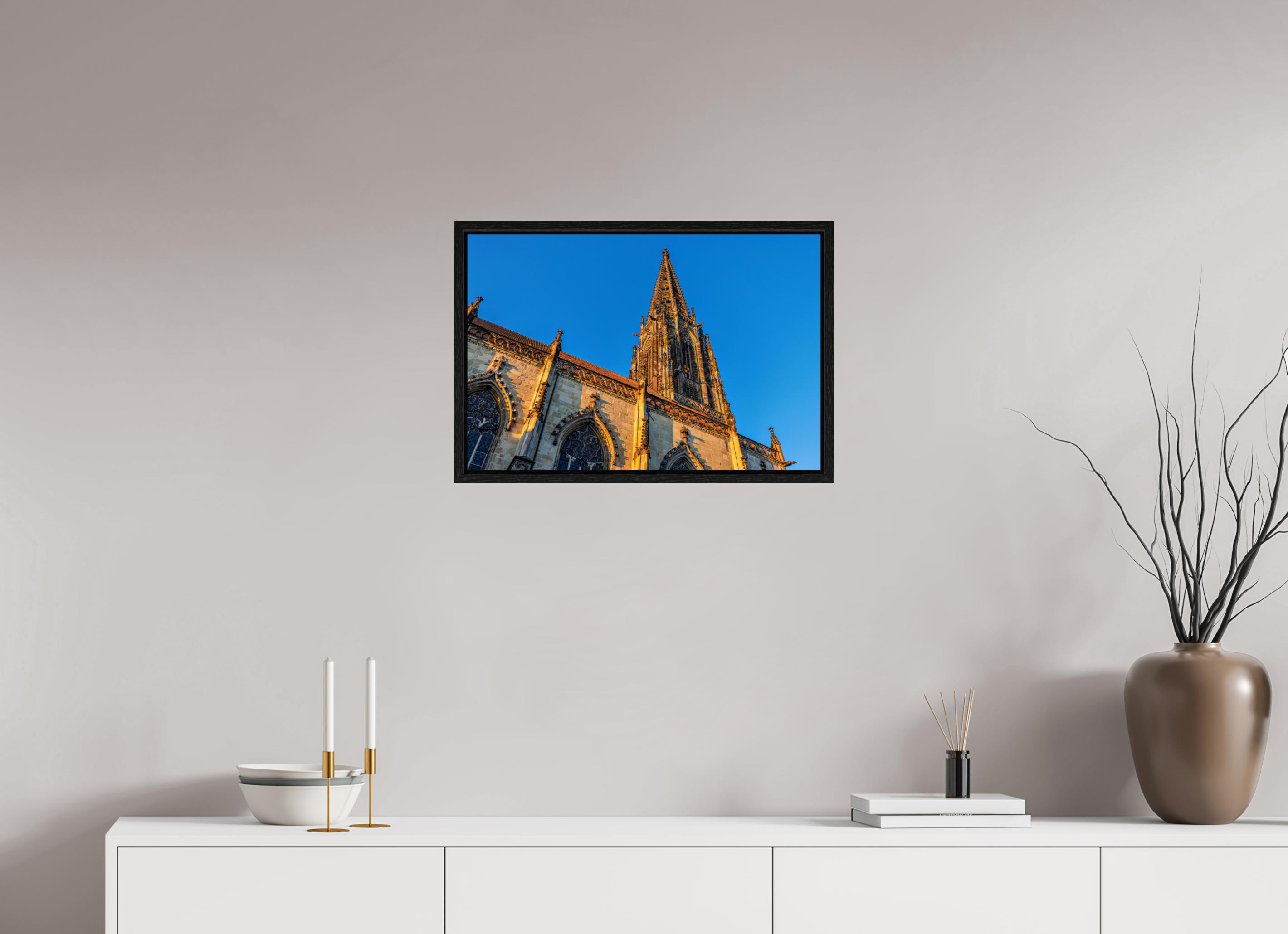 60 x 40 cm, Floater Frame Lamberti seitlich