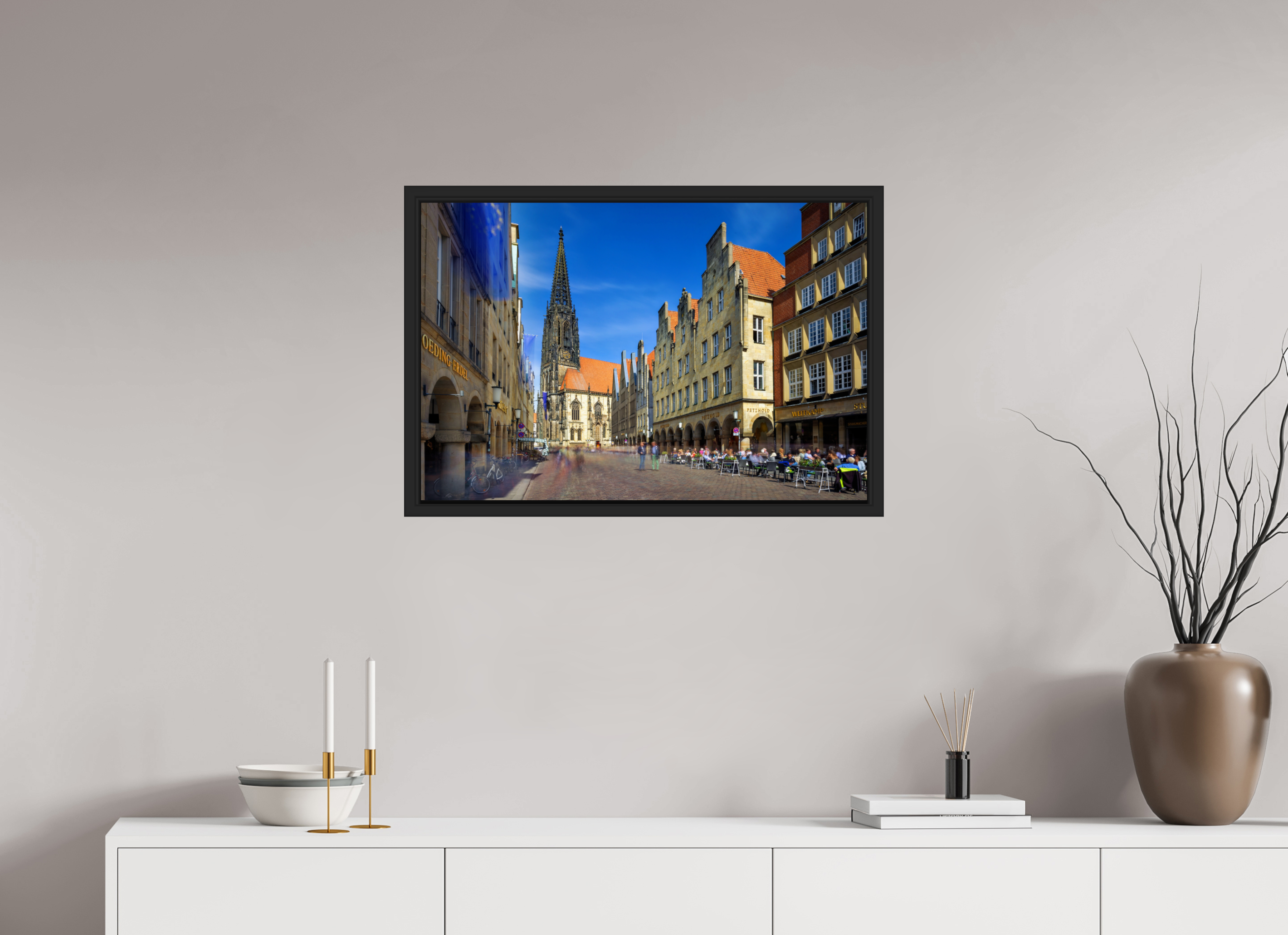 75 x 50 cm, Tokyo 20mm Schattenfuge 4mm Lambertikirche - Prinzipalmarkt