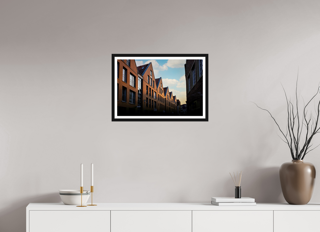 60 x 40 cm, Bern und Rand Die Giebel der Hörster Str