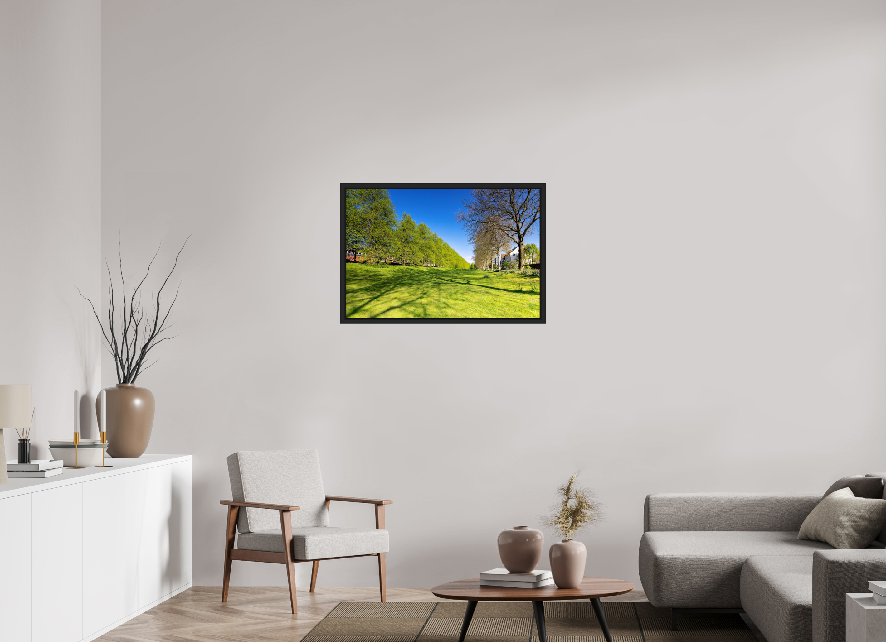 90 x 60 cm, Tokyo 20mm Schattenfuge 4mm Graben neben der Promenade