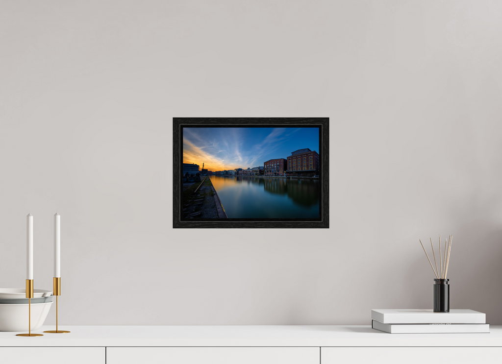 30 x 20 cm, Floater Frame Der Hafen im Überblick Teil 2