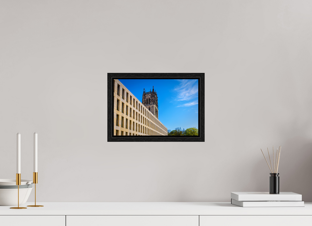 30 x 20 cm, Floater Frame Überwasserkirche / Bibliothek