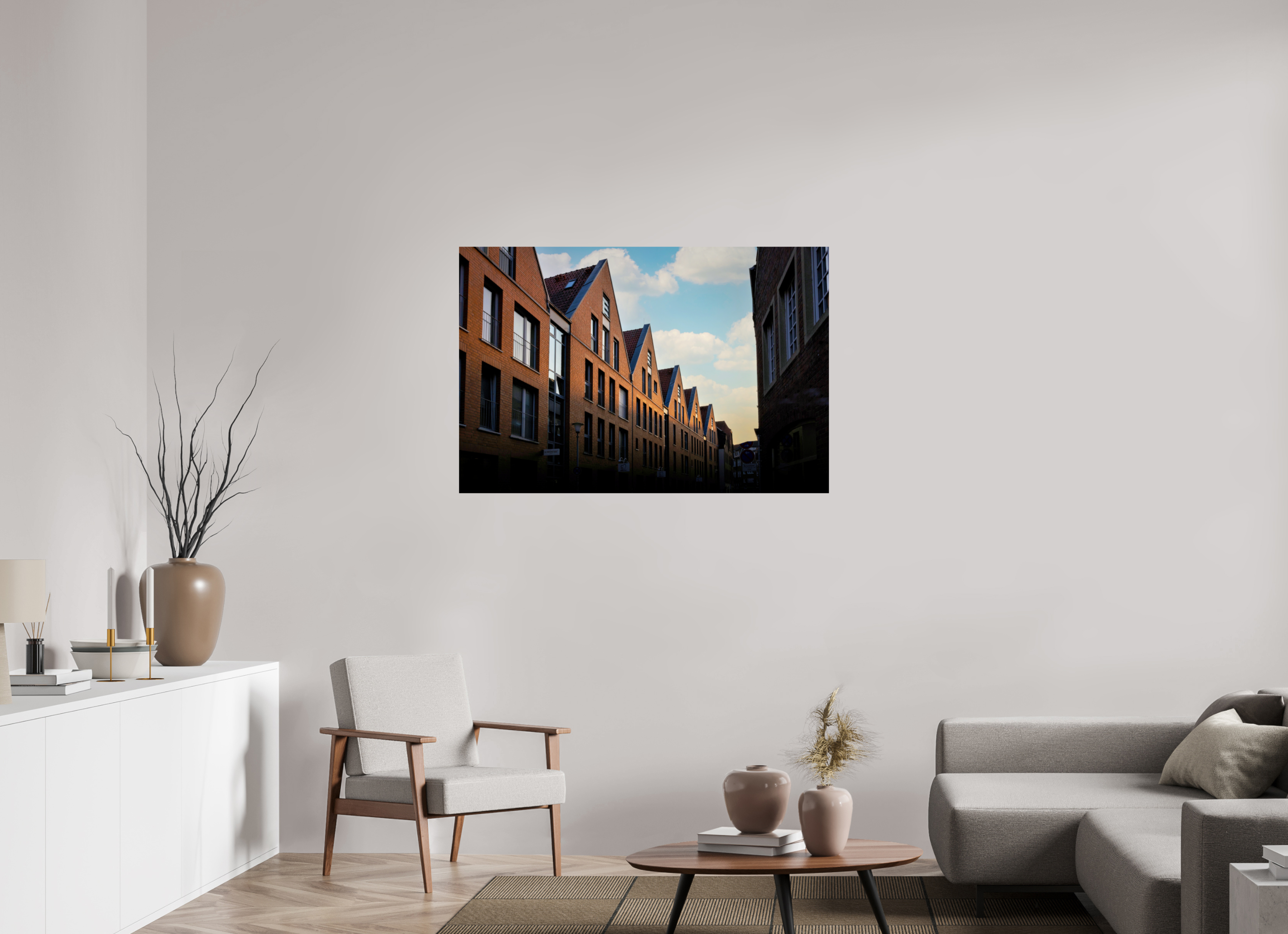 120 x 80 cm, Photo Print On Fuji Crystal DP II Die Giebel der Hörster Str