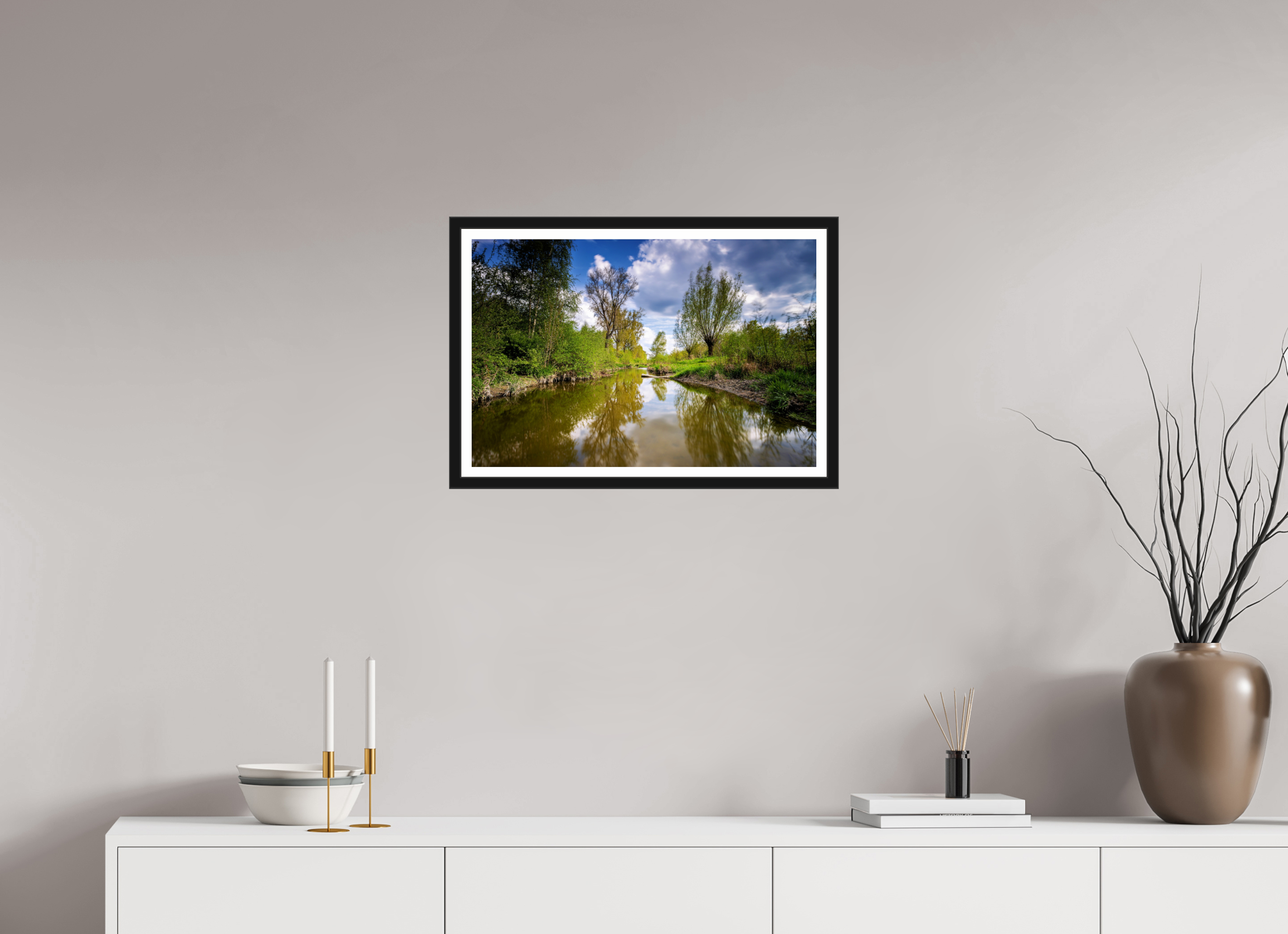 60 x 40 cm, Bern und Rand Aa Renaturierung