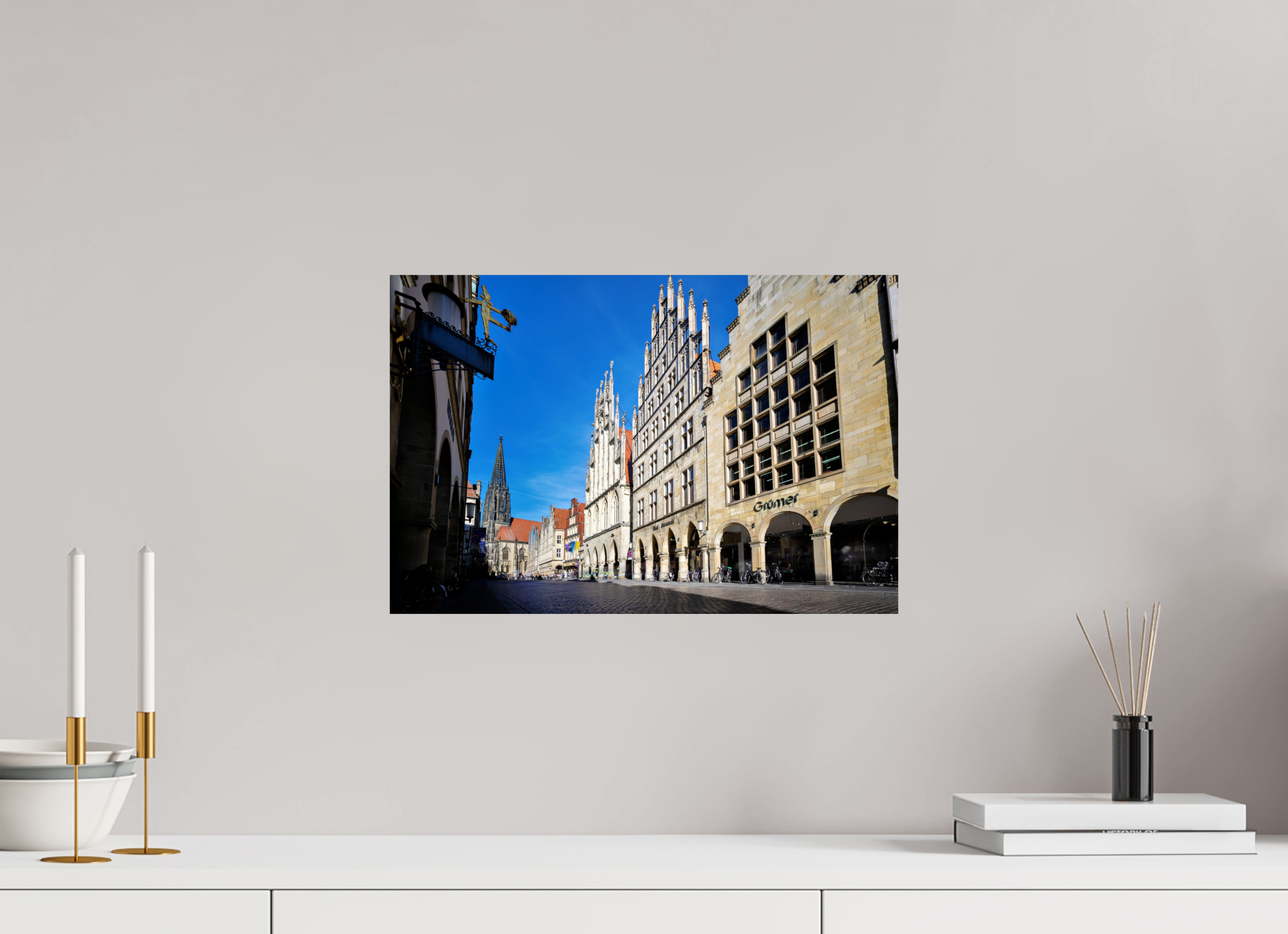 45 x 30 cm, Photo Print On Fuji Crystal DP II Prinzipalmarkt mit Lamberti