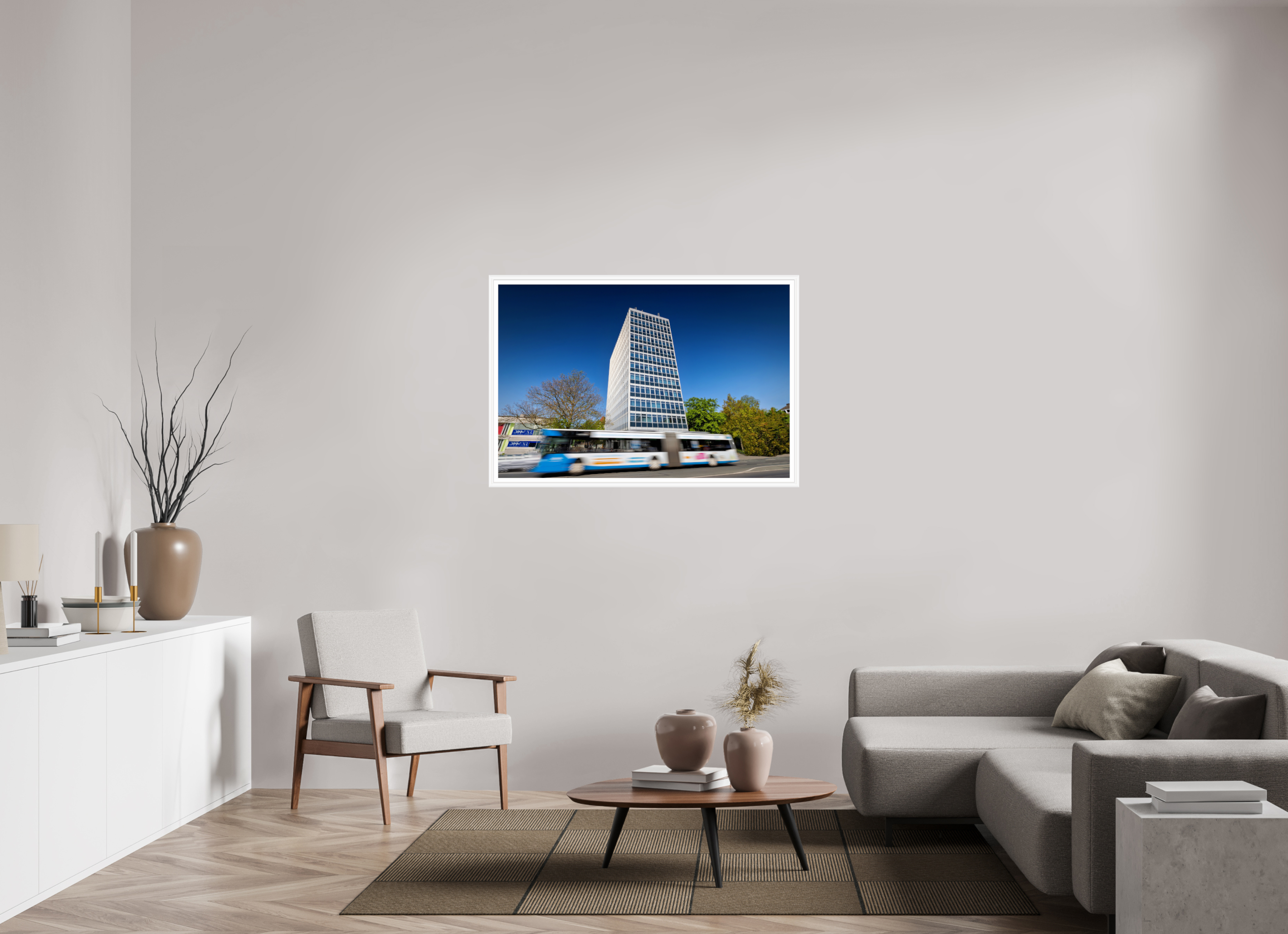 120 x 80 cm, Bern weiß und Rand Servatii mit Bus