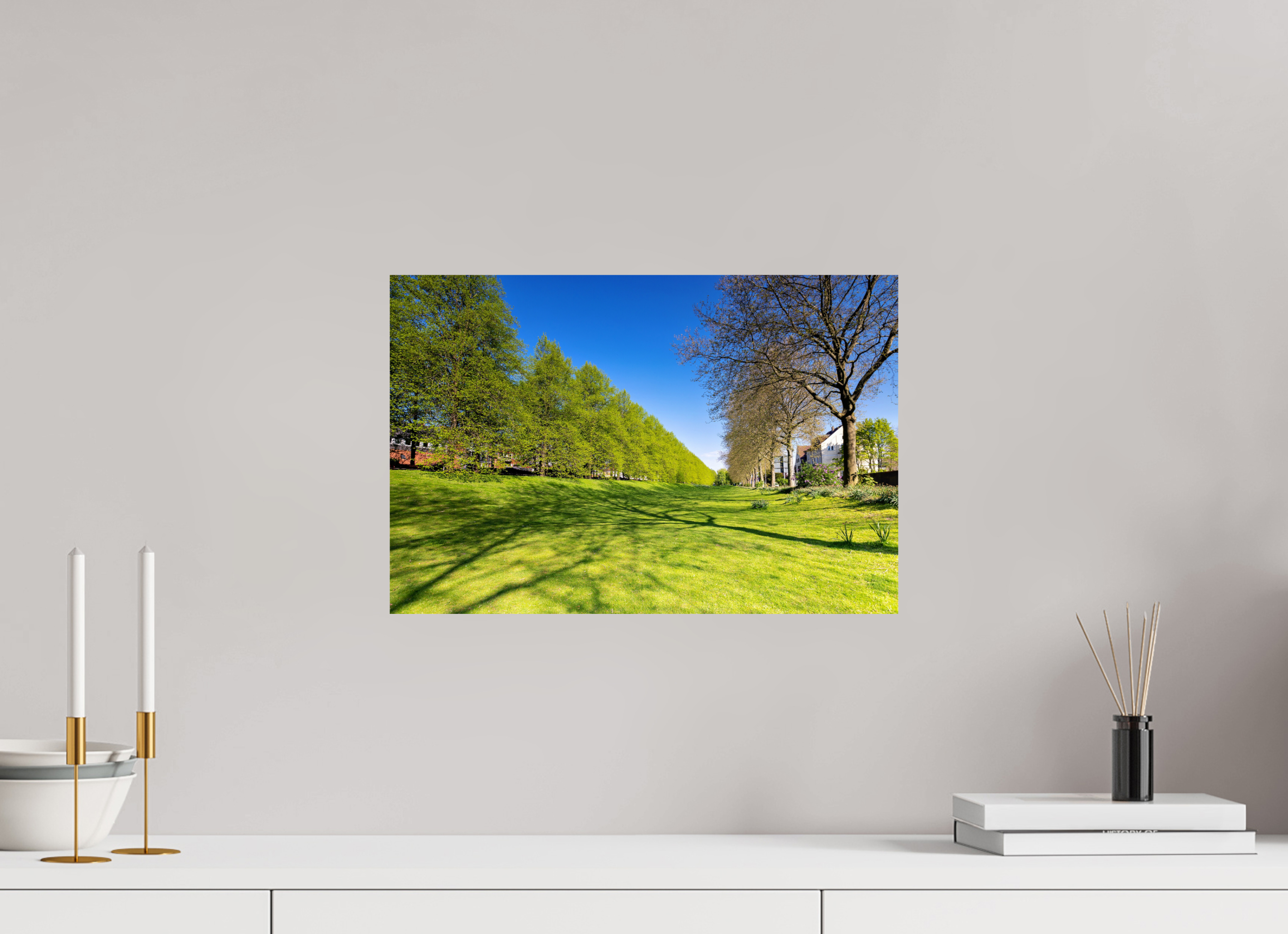 45 x 30 cm, Baryta - Fine Art Graben neben der Promenade