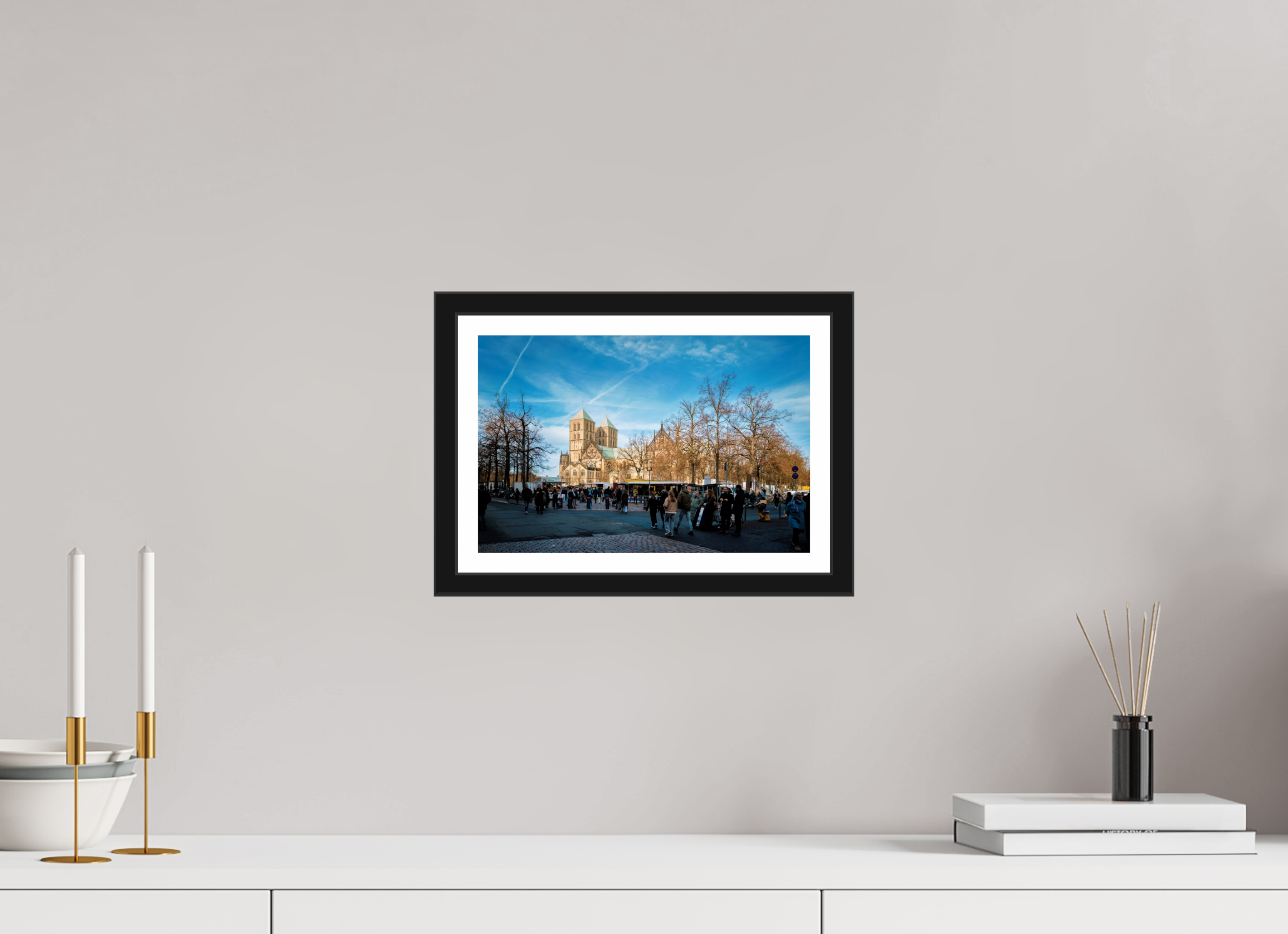 30 x 20 cm, Bern und Rand Der Dom während des Markts