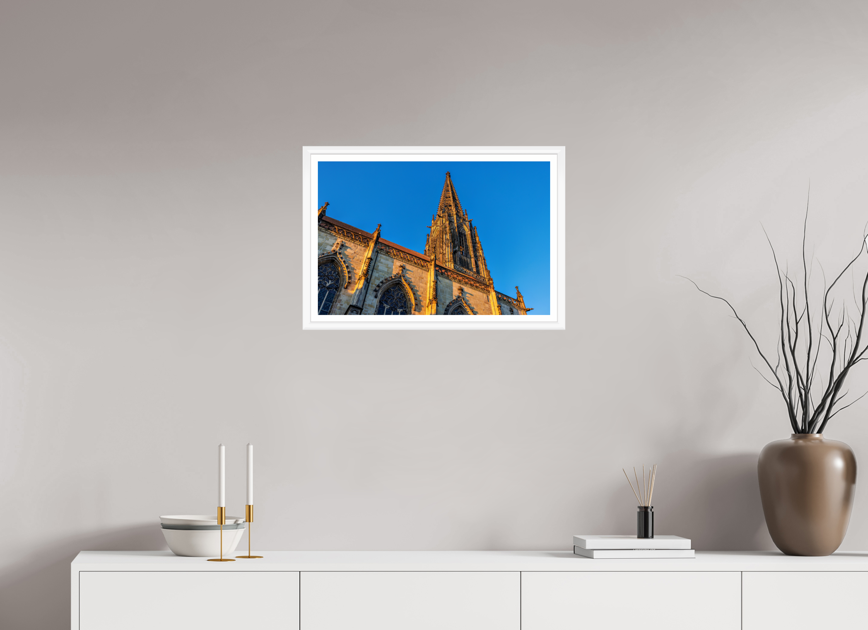 60 x 40 cm, Bern weiß und Rand Lamberti seitlich