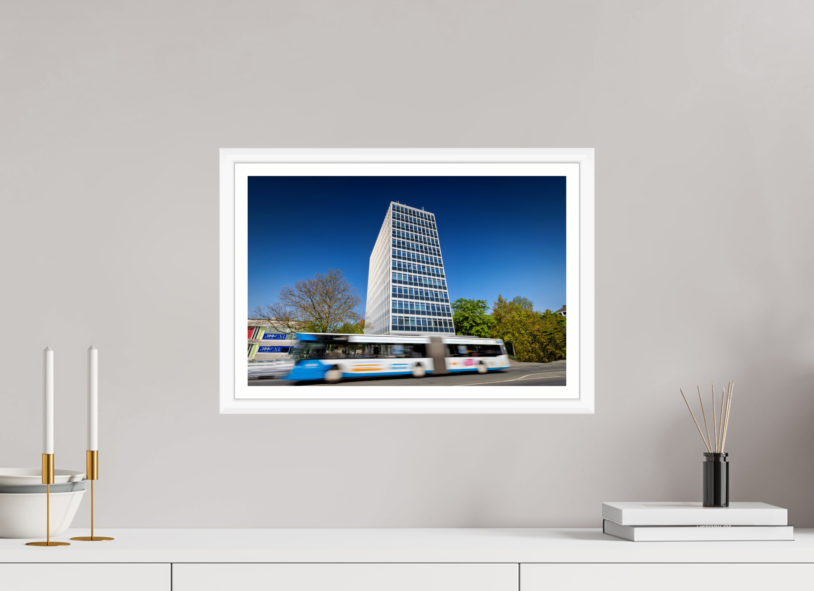 45 x 30 cm, Bern weiß und Rand Servatii mit Bus