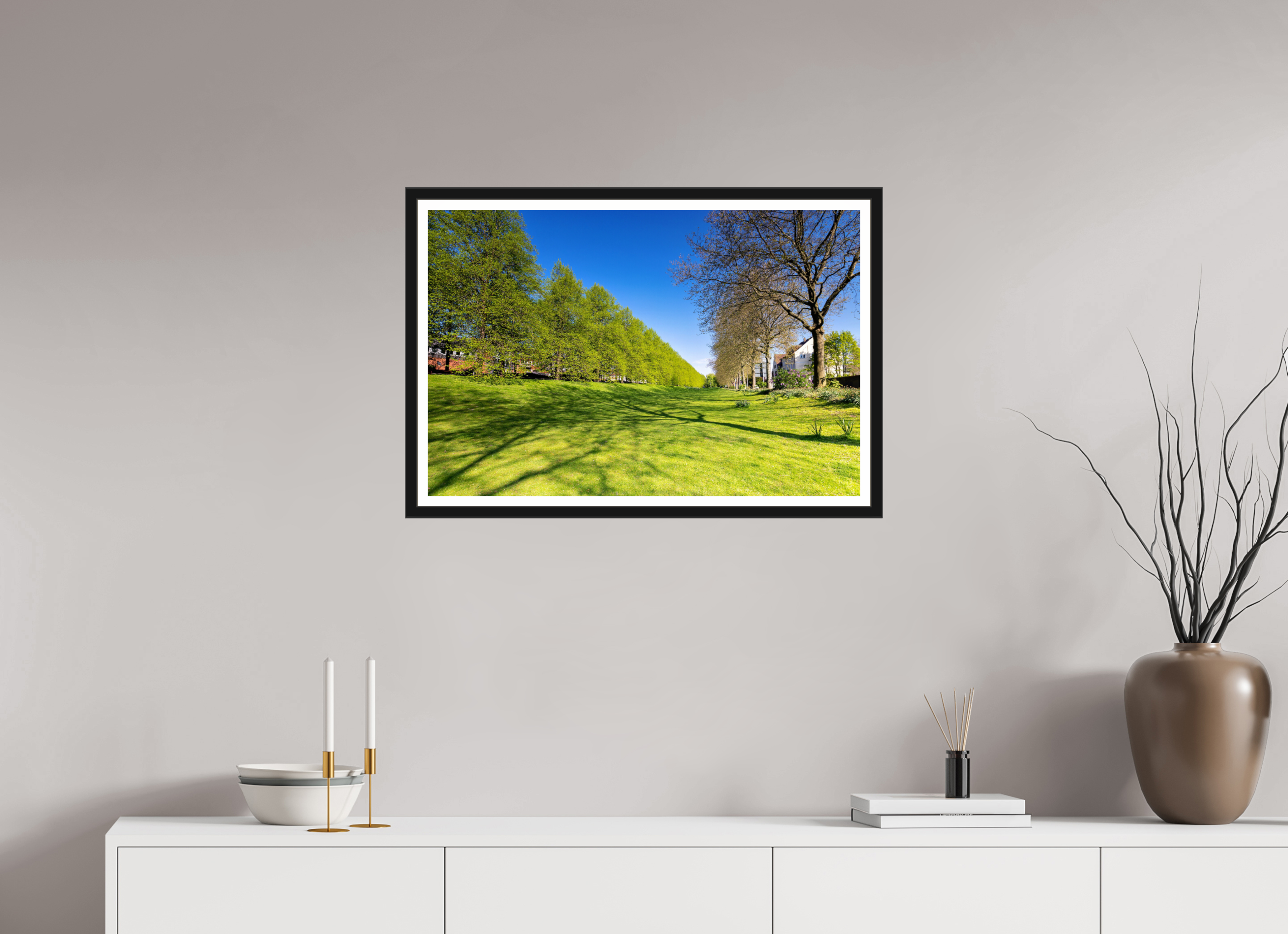 75 x 50 cm, Bern und Rand Graben neben der Promenade