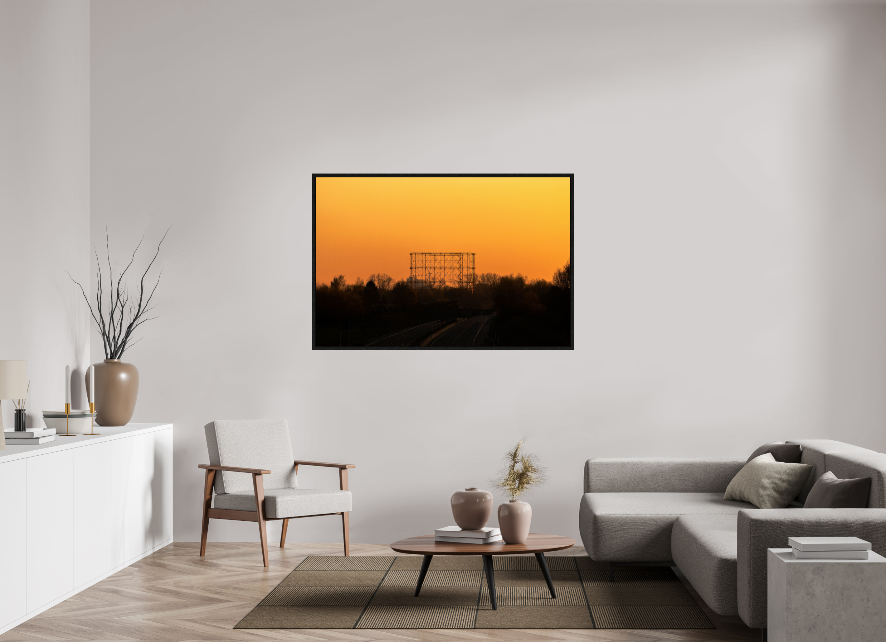 150 x 100 cm, Floater Frame Der Gasometer
