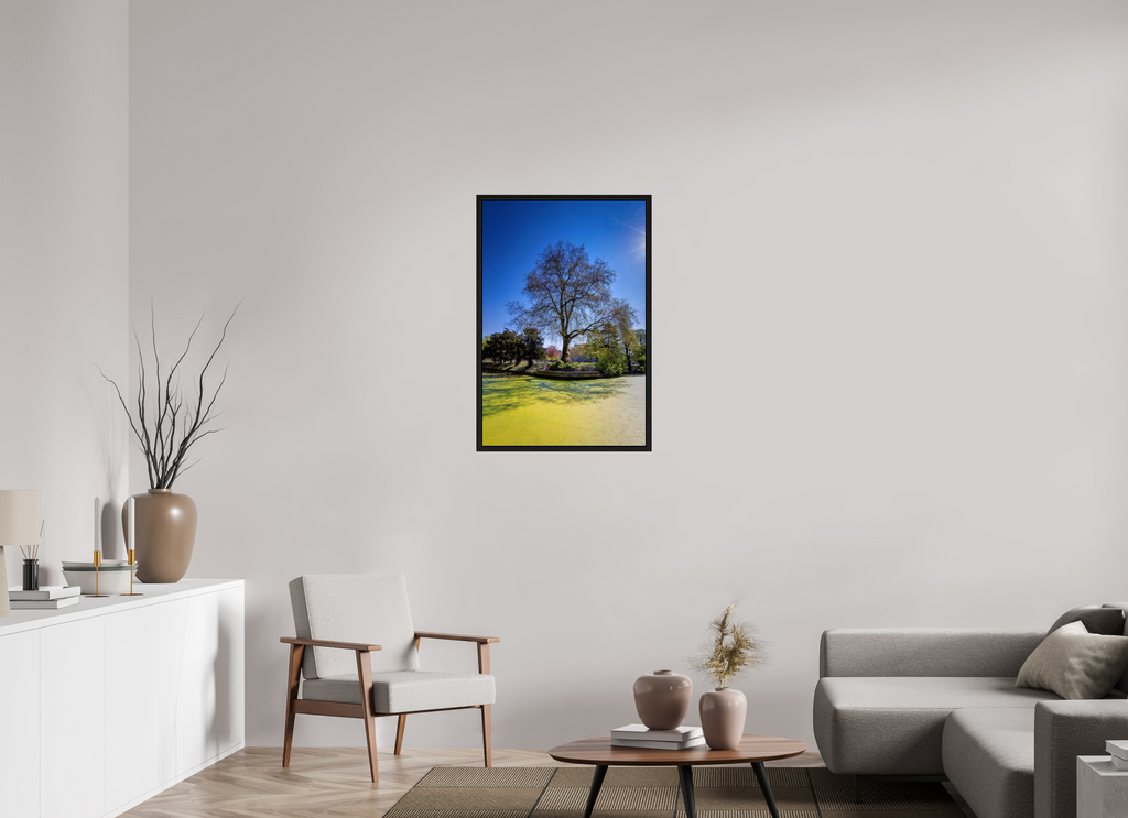 60 x 90 cm, Floater Frame Baum Enegelenschanze