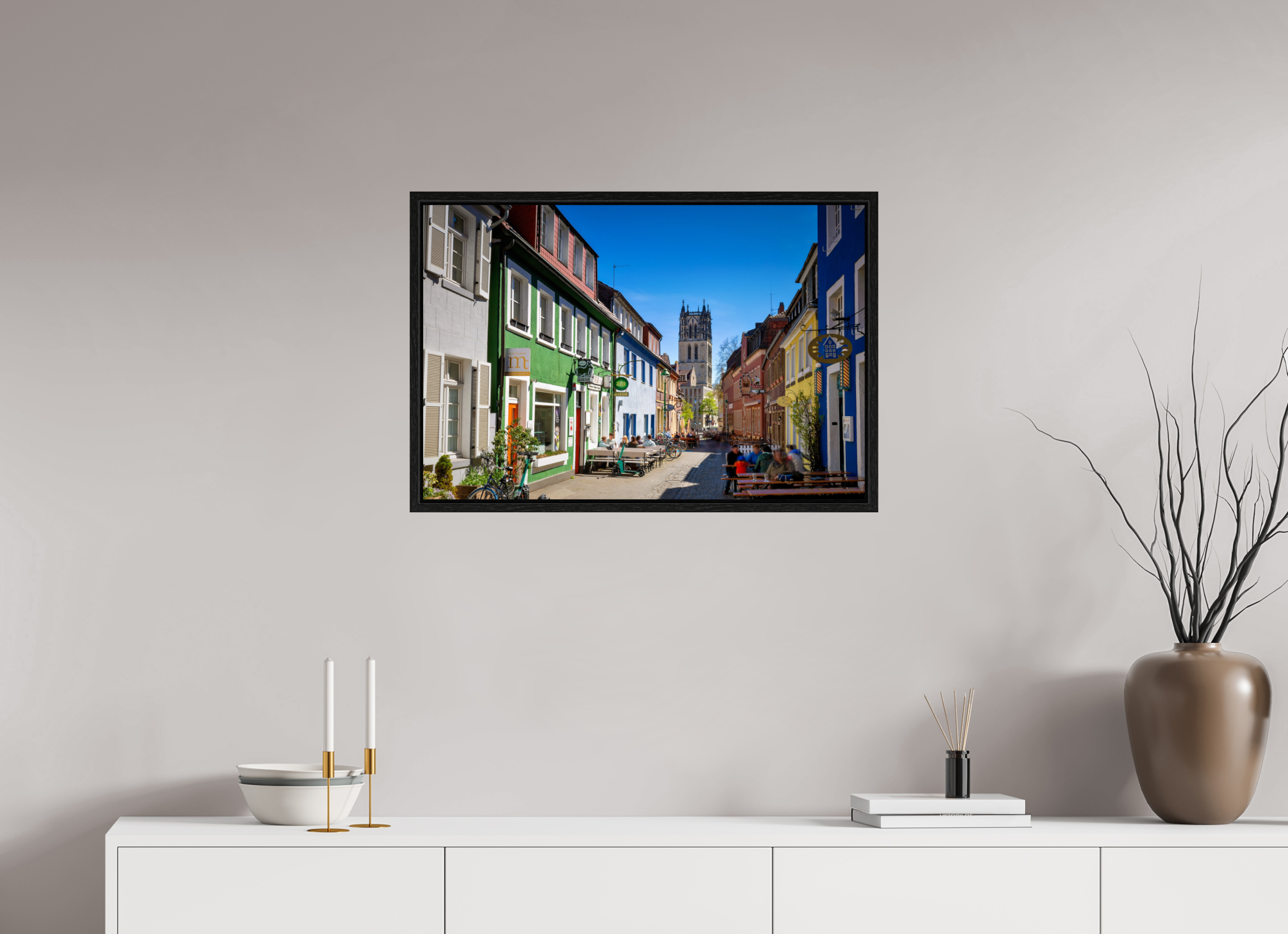 75 x 50 cm, Floater Frame Altstadt