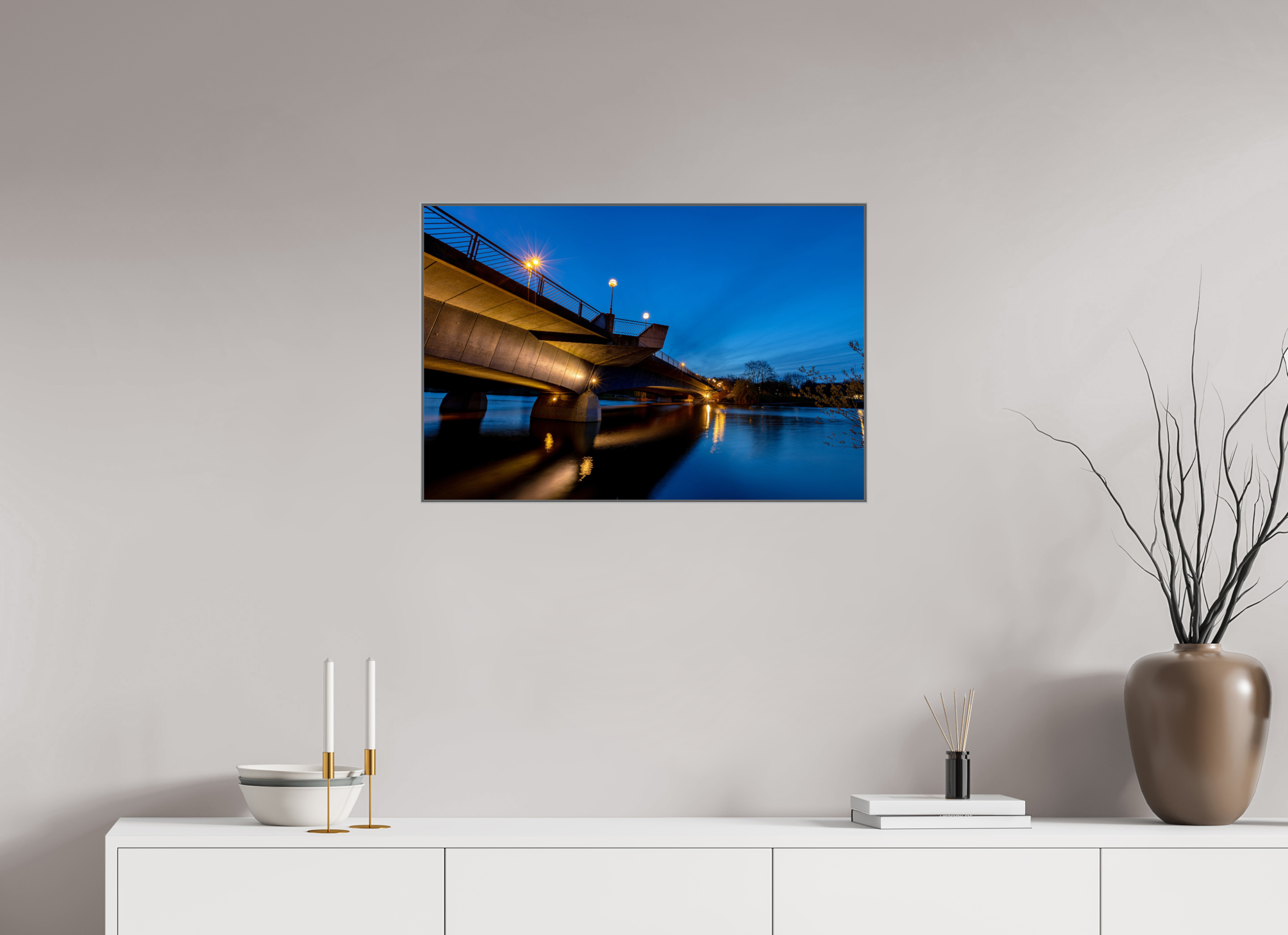 75 x 50 cm, Alurahmen 25mm Torminbrücke