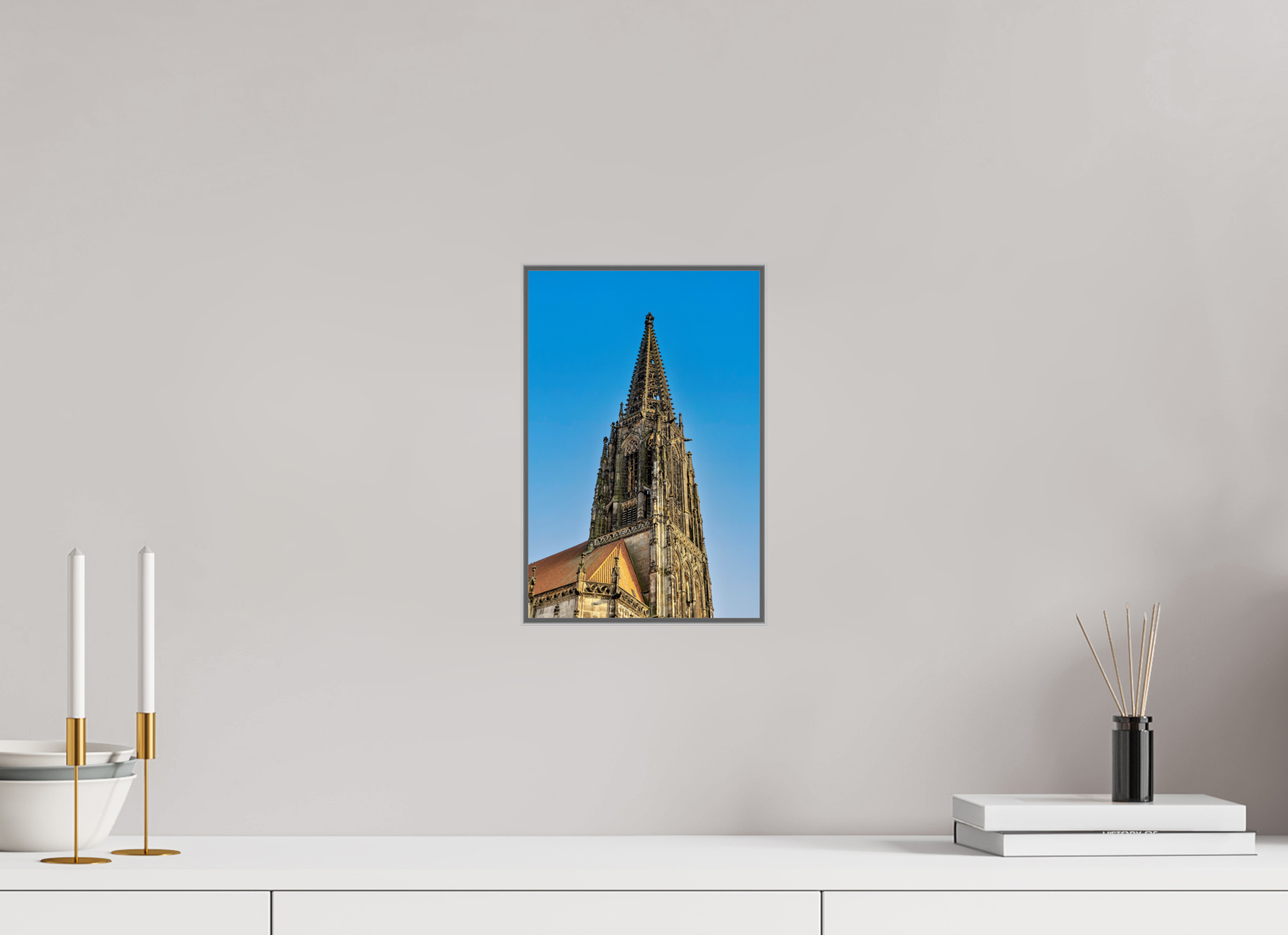 20 x 30 cm, Alurahmen 25mm Lamberti Turm
