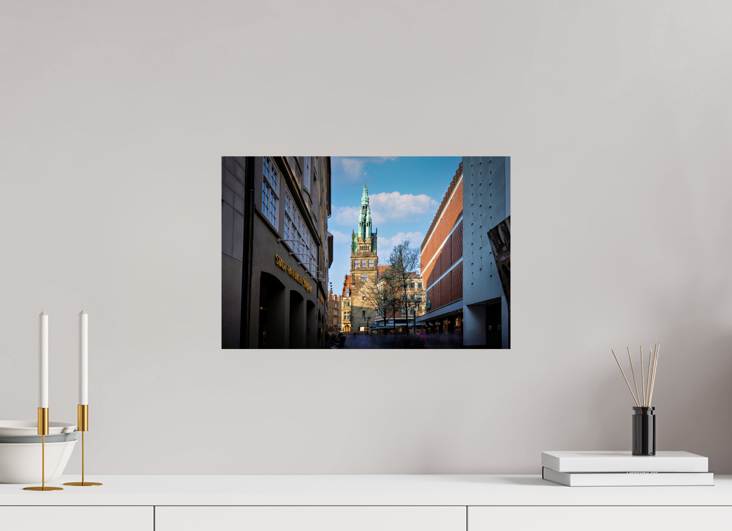 45 x 30 cm, Photo Print On Fuji Crystal DP II Der Stadthausturm