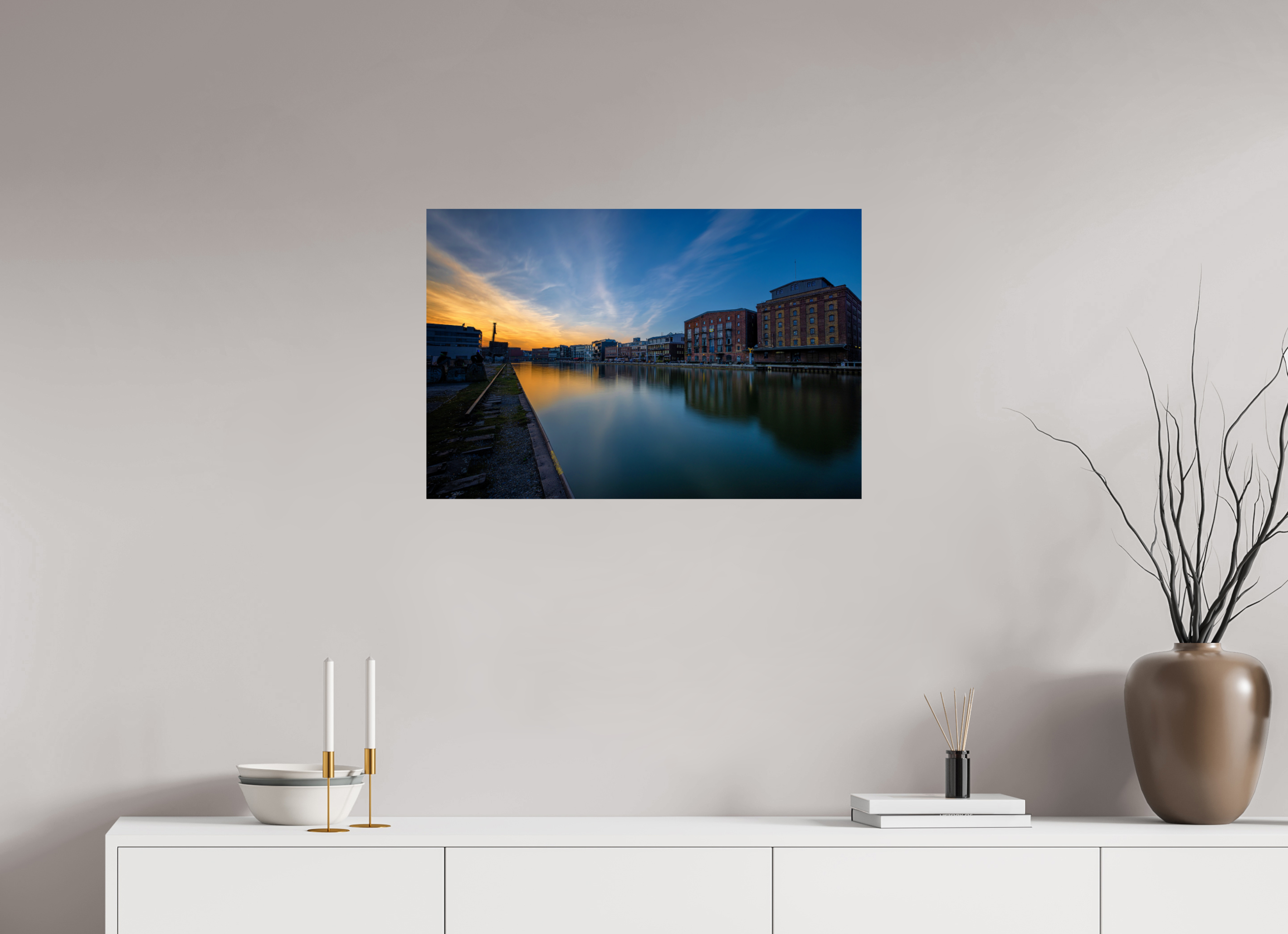 75 x 50 cm, Photo Print On Fuji Crystal DP II Der Hafen im Überblick Teil 2