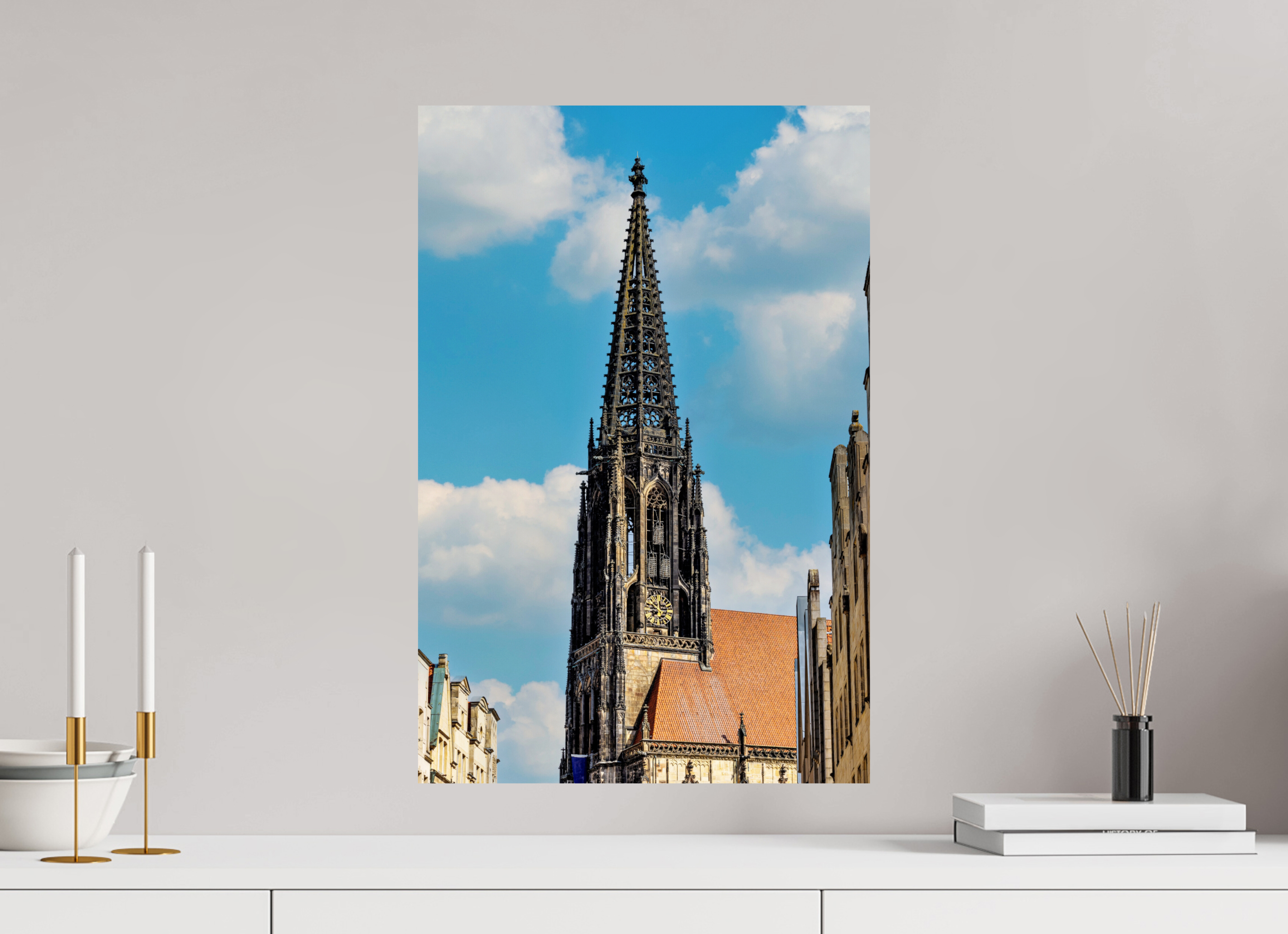40 x 60 cm, Baryta - Fine Art Lambertikirche - Der Turm