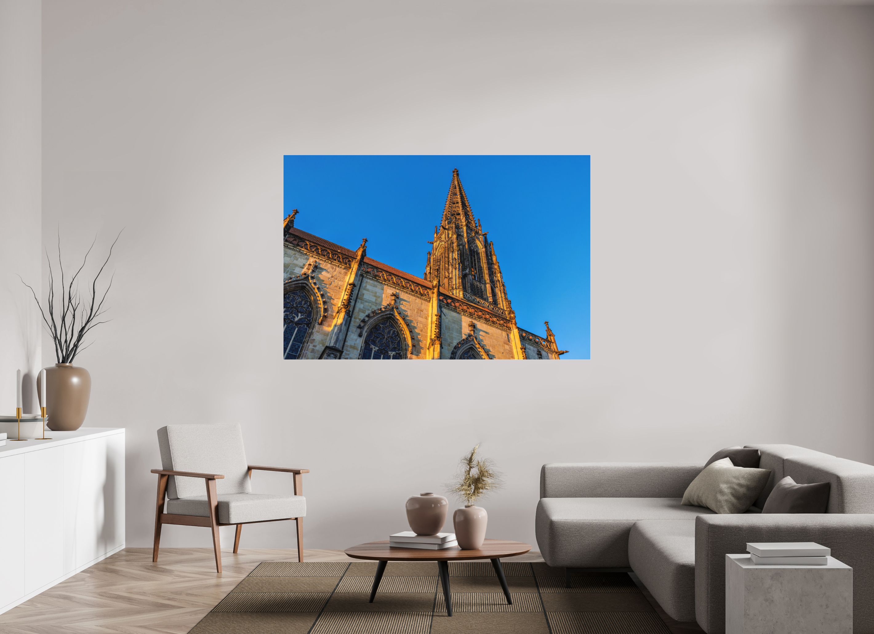 180 x 120 cm, Acrylglas Fine Art Pigmentdruck Lamberti seitlich