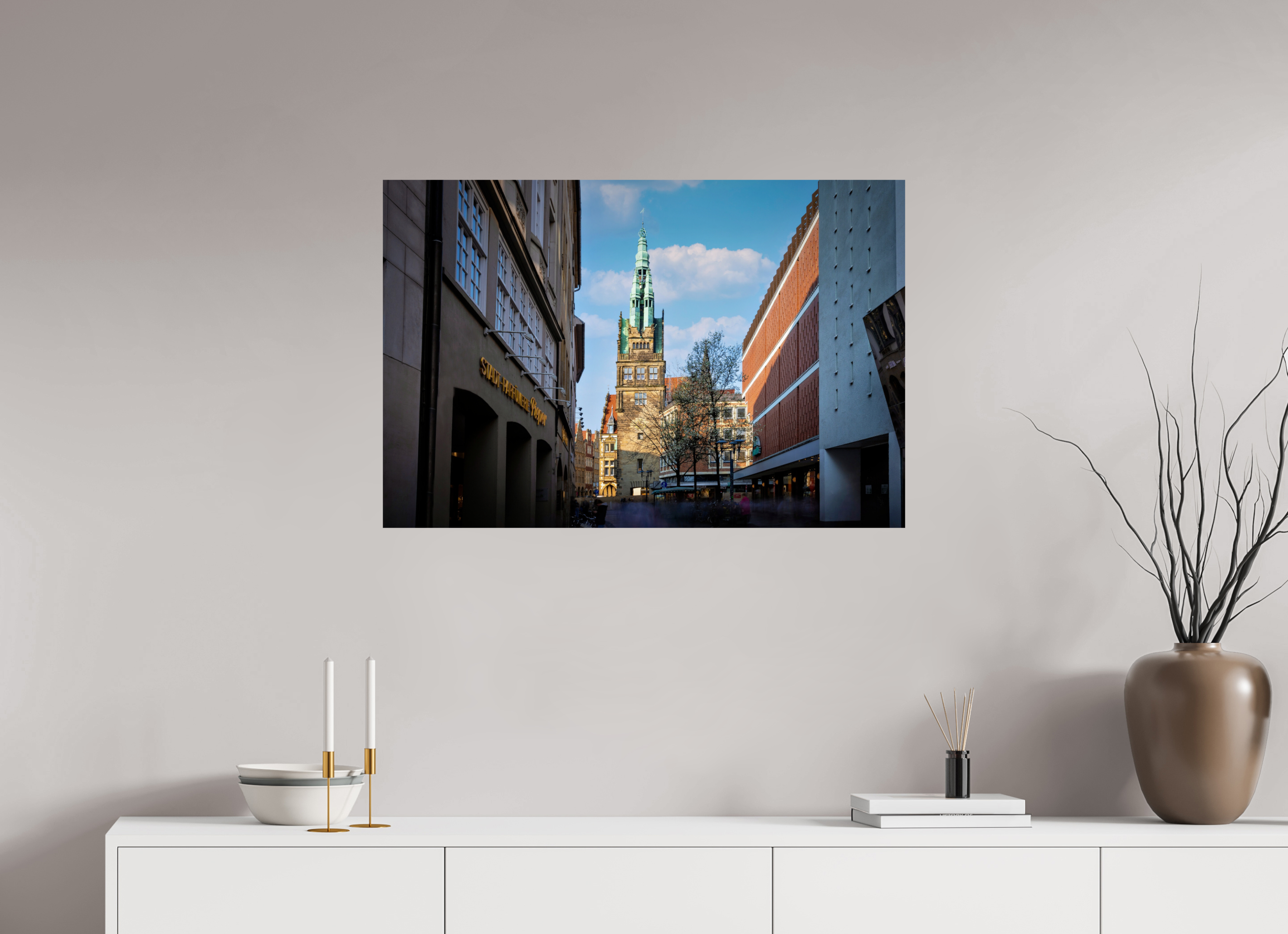 90 x 60 cm, Photo Print On Fuji Crystal DP II Der Stadthausturm