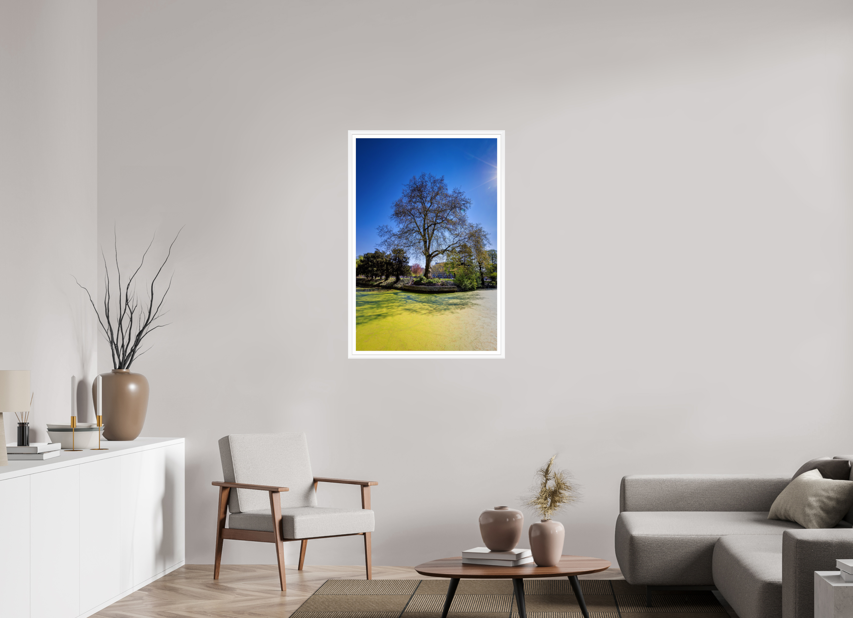 70 x 105 cm, Bern weiß und Rand Baum Enegelenschanze