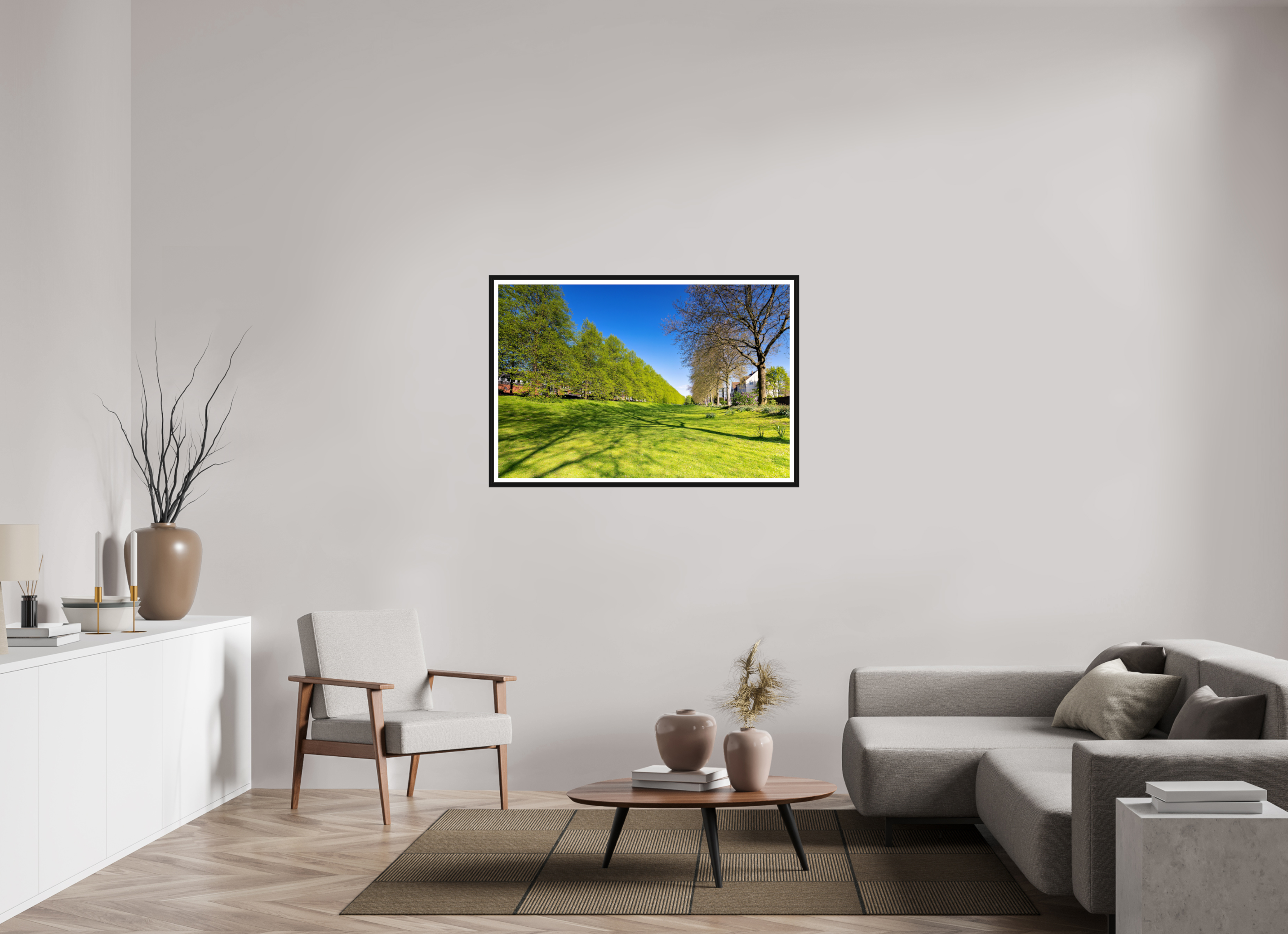120 x 80 cm, Bern und Rand Graben neben der Promenade