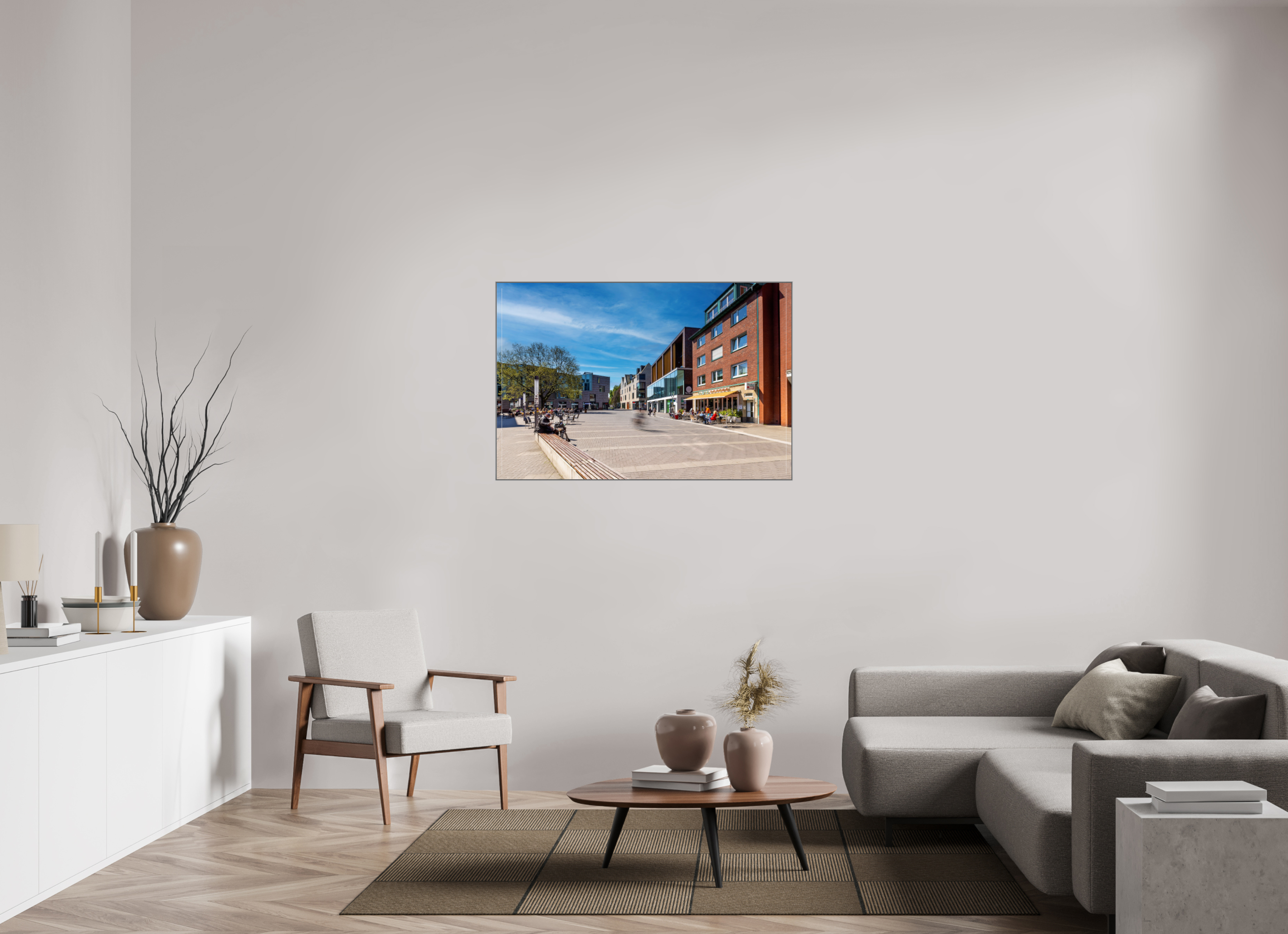 120 x 80 cm, Alurahmen 25mm Stubengasse - Innenstadt