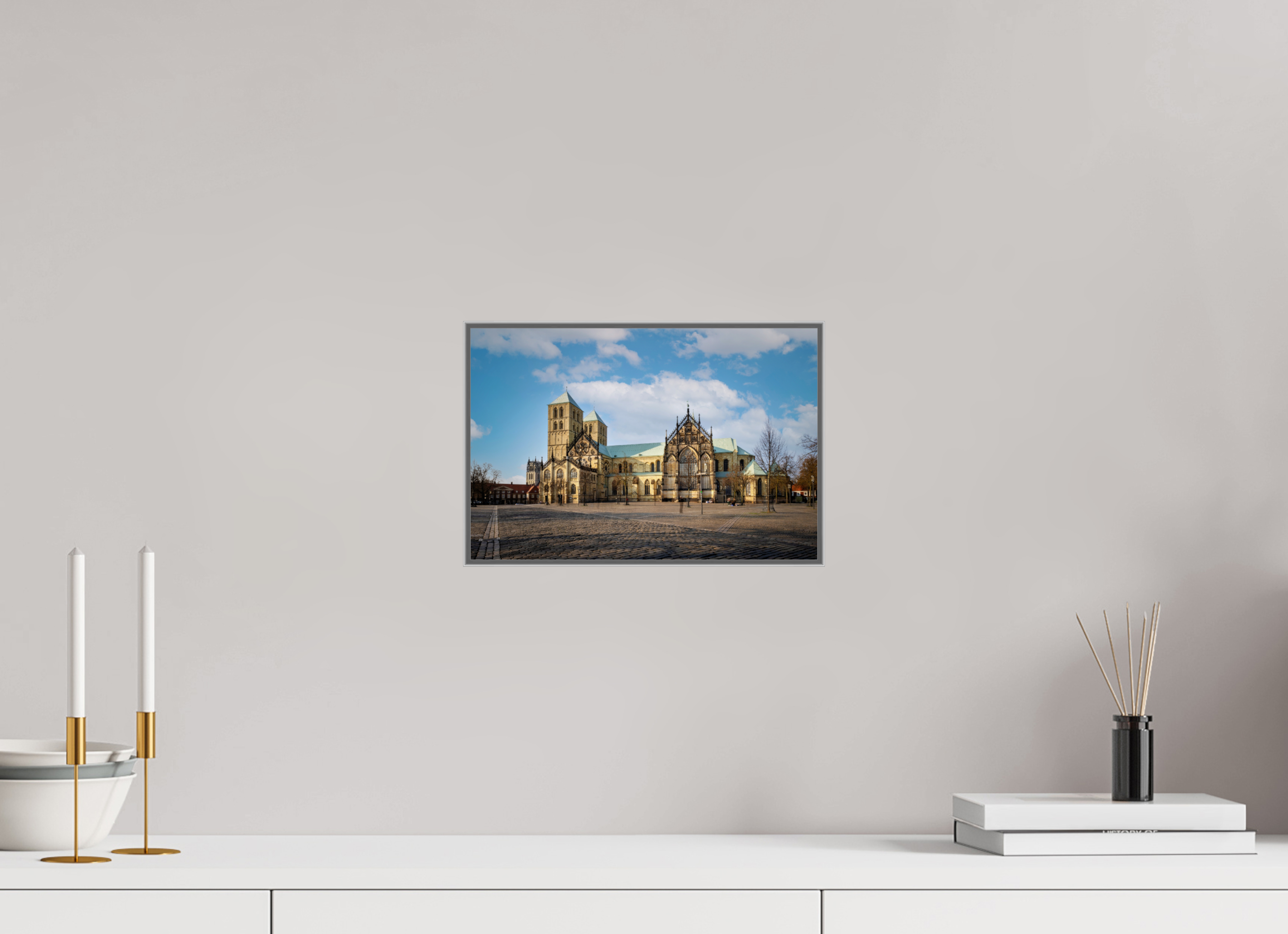 30 x 20 cm, Alurahmen 25mm Der Dom