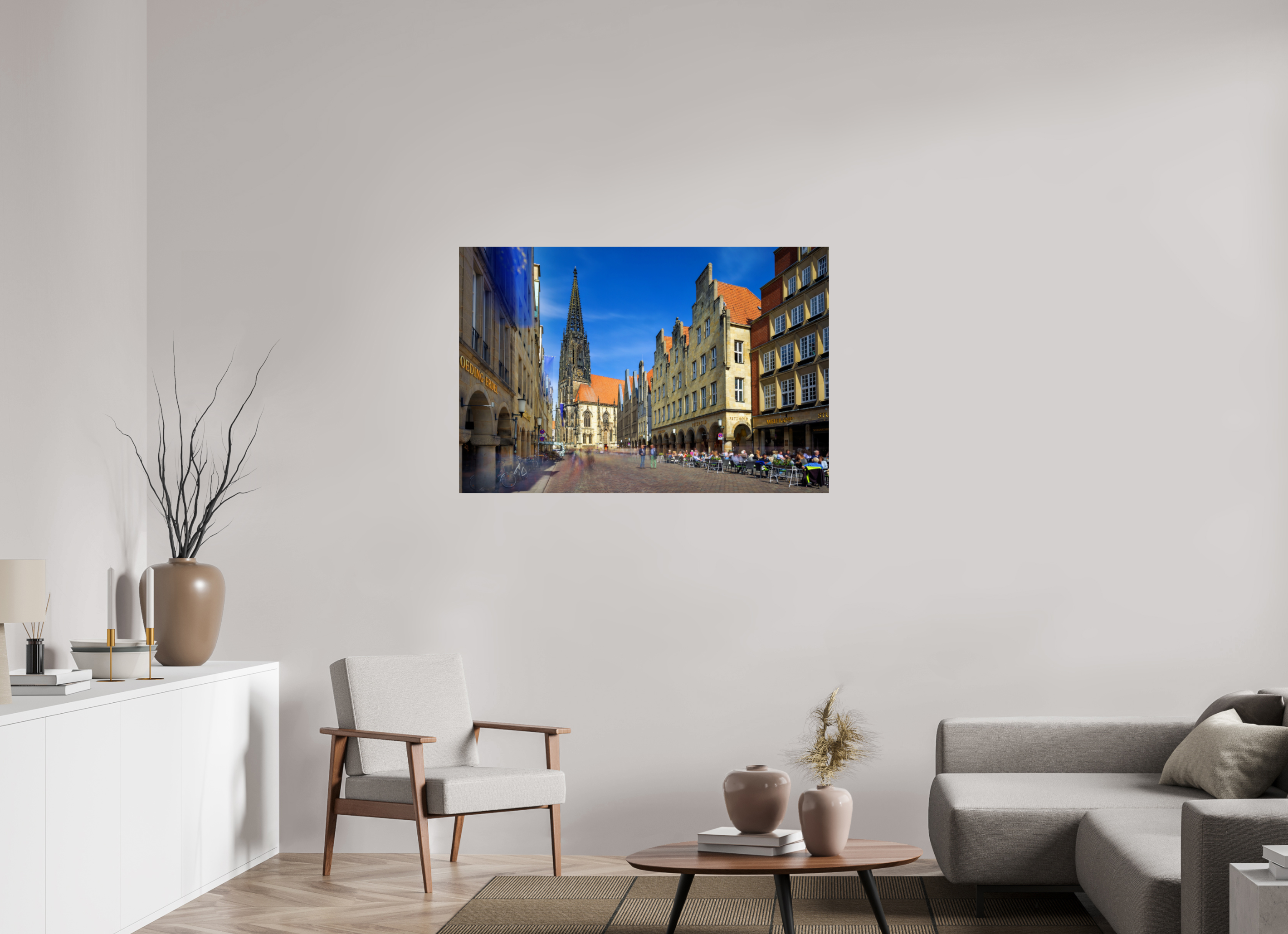 120 x 80 cm, Photo Print On Fuji Crystal DP II Lambertikirche - Prinzipalmarkt