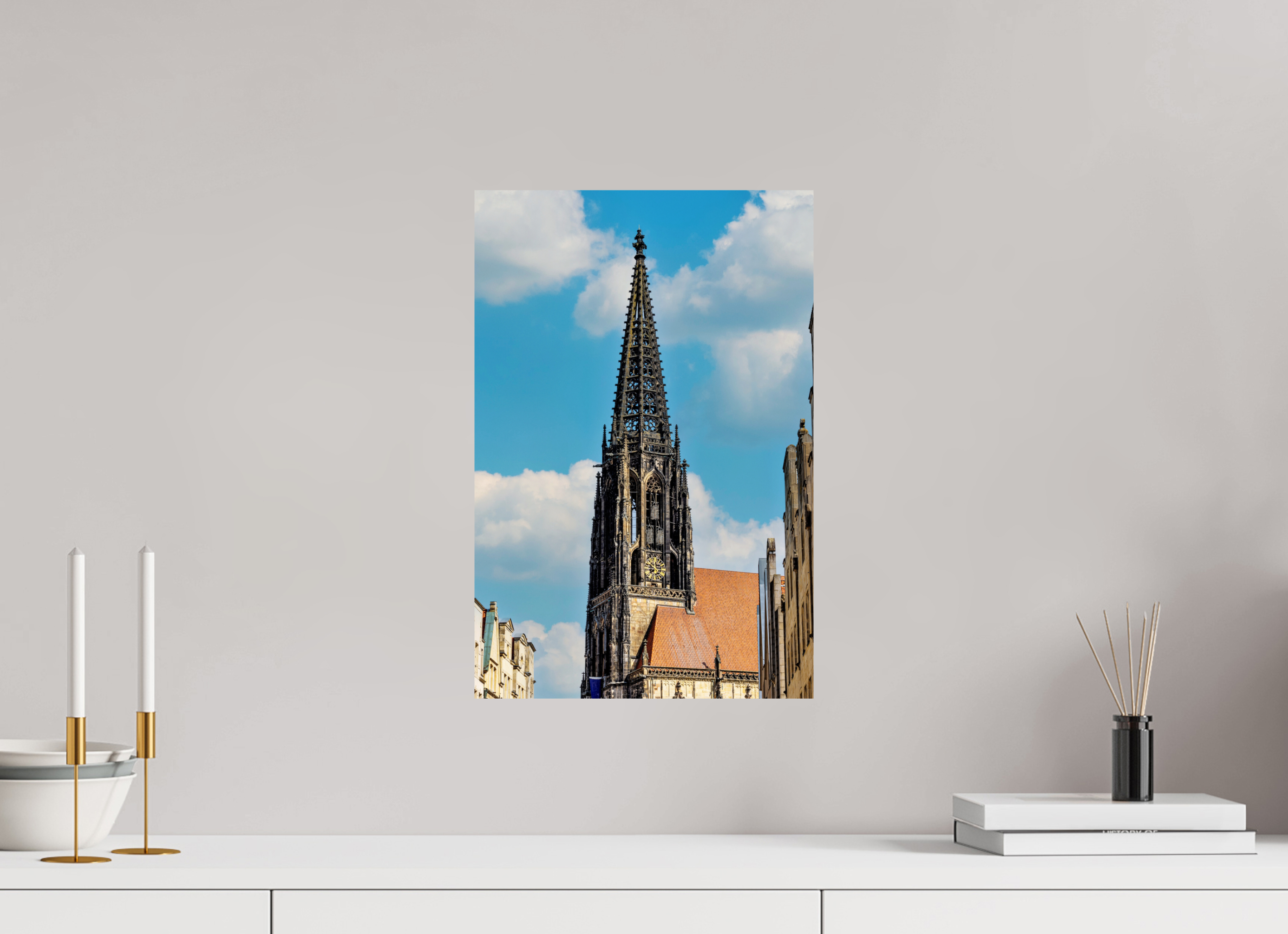 30 x 45 cm, Baryta - Fine Art Lambertikirche - Der Turm