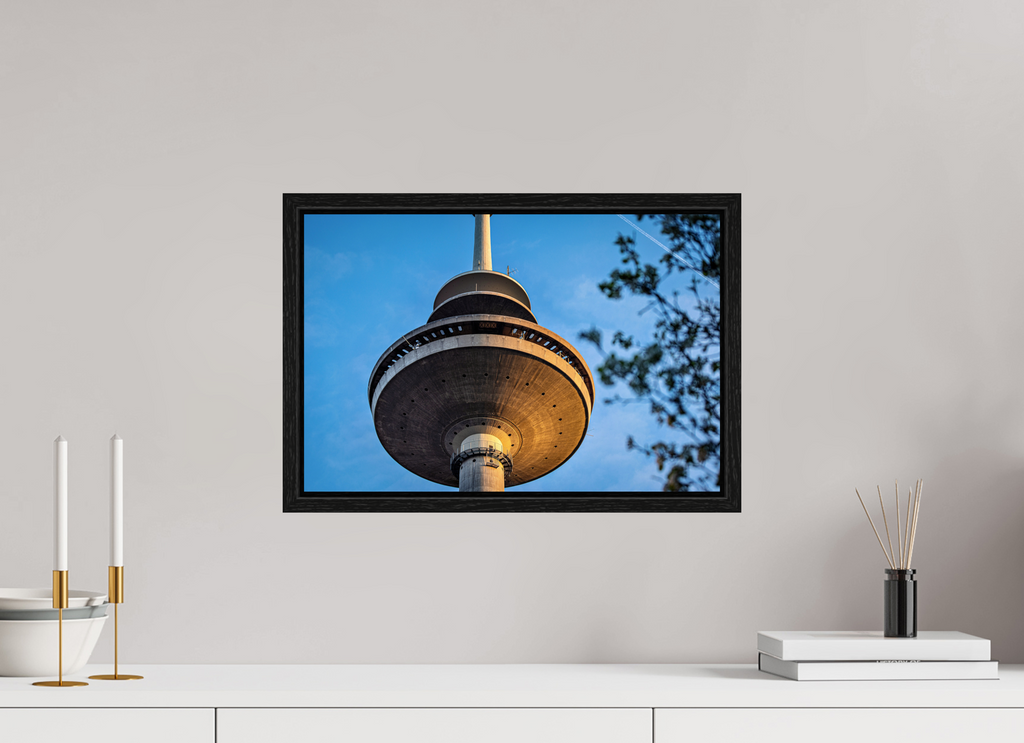 45 x 30 cm, Floater Frame Der Fernsehturm - Das UFO