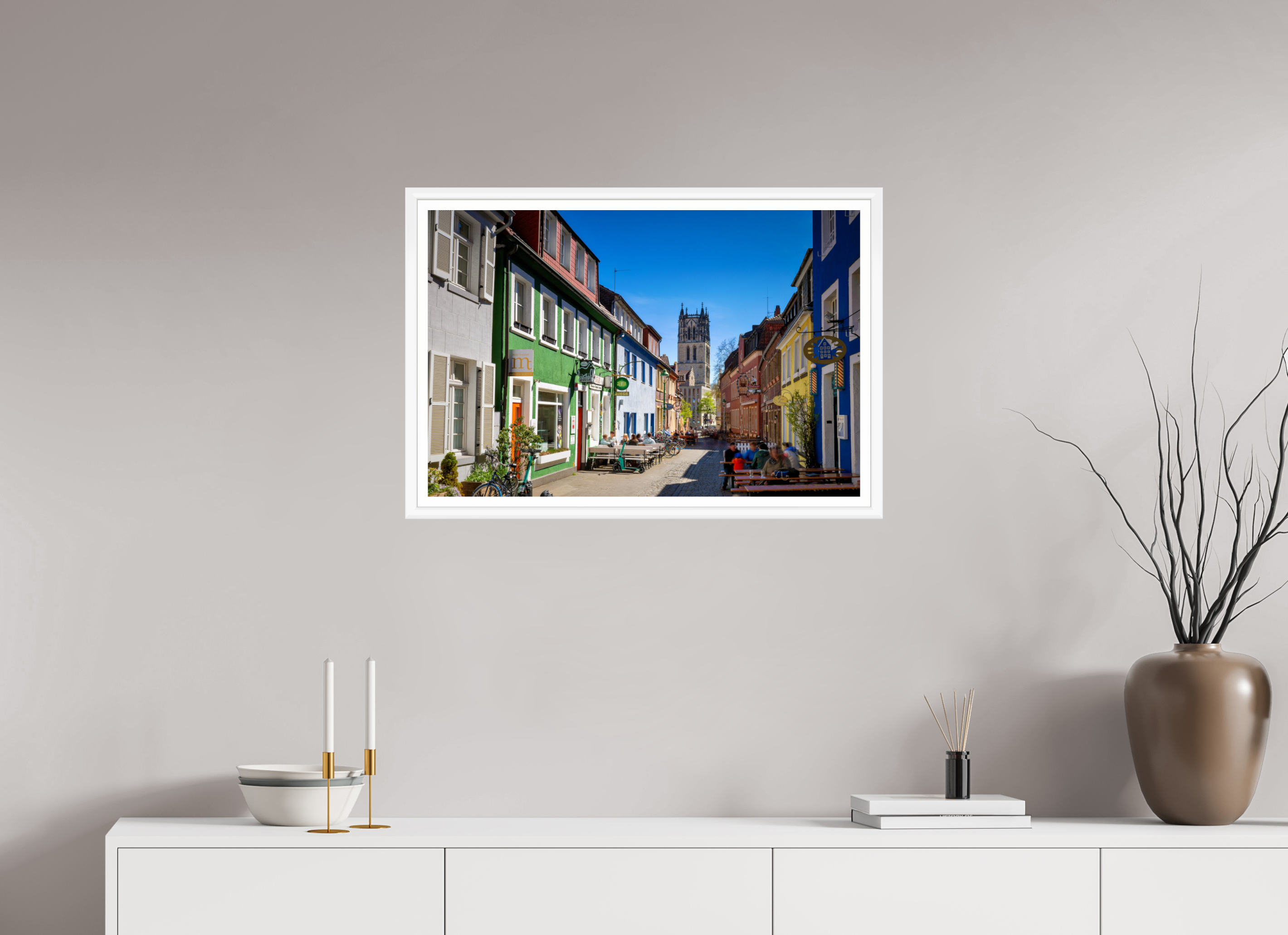 75 x 50 cm, Bern weiß und Rand Altstadt