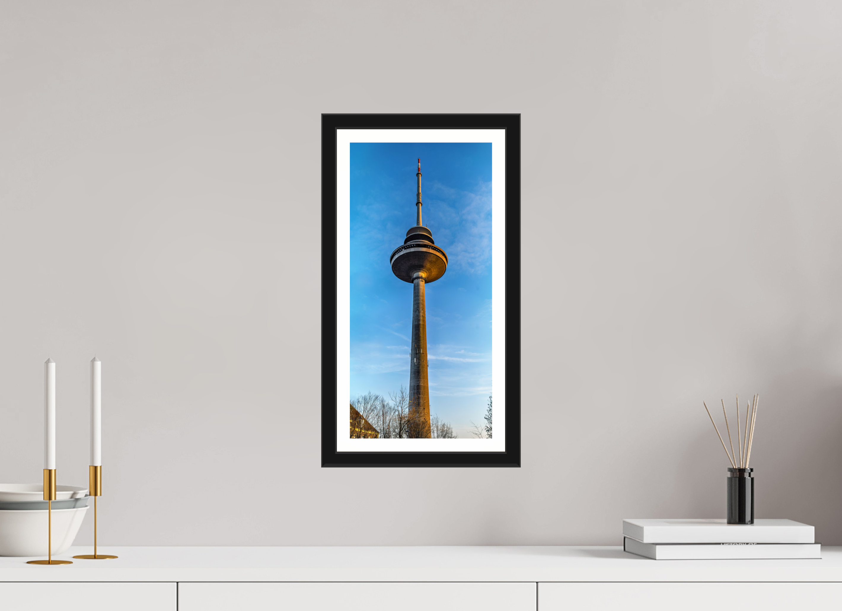 20 x 40,5 cm, Bern und Rand Der Fernsehturm - ganz