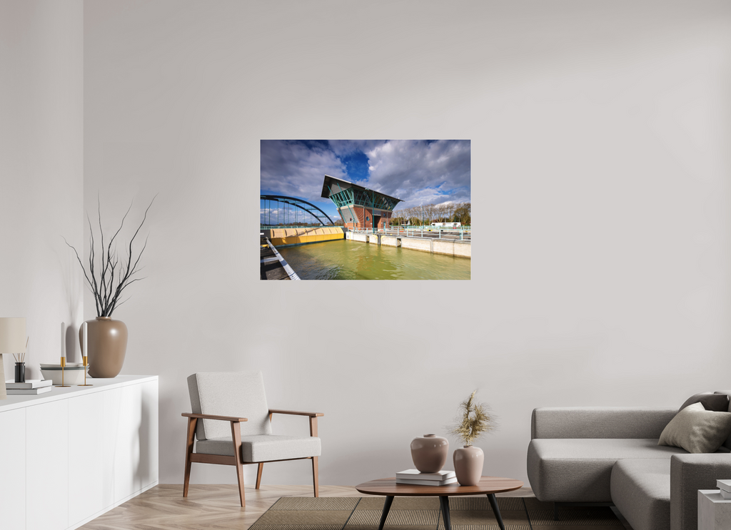 120 x 80 cm, Acrylglas Fine Art Pigmentdruck Die Schleuse - Der Tower