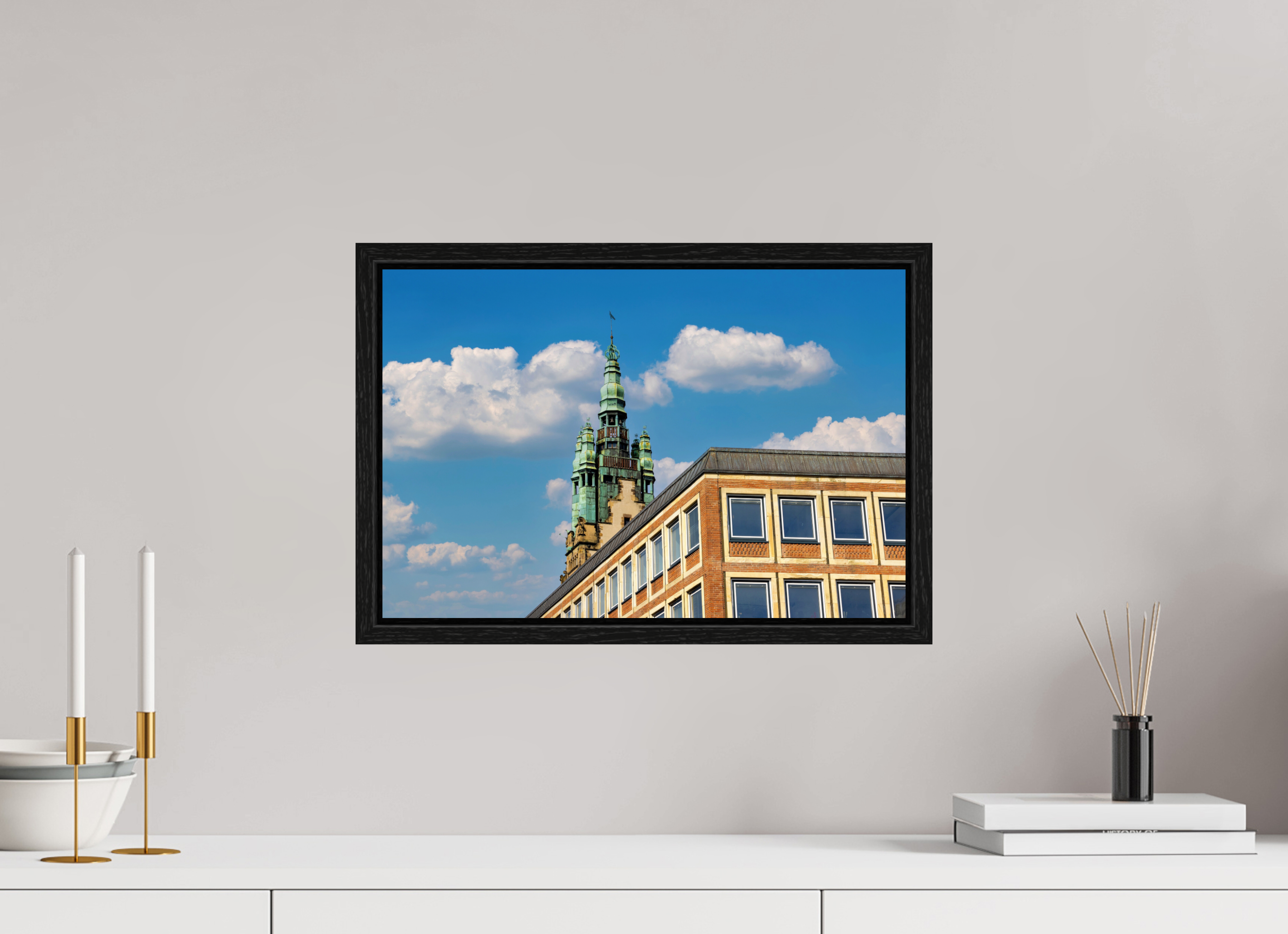 45 x 30 cm, Floater Frame Stadthaustrum - Stadthaus