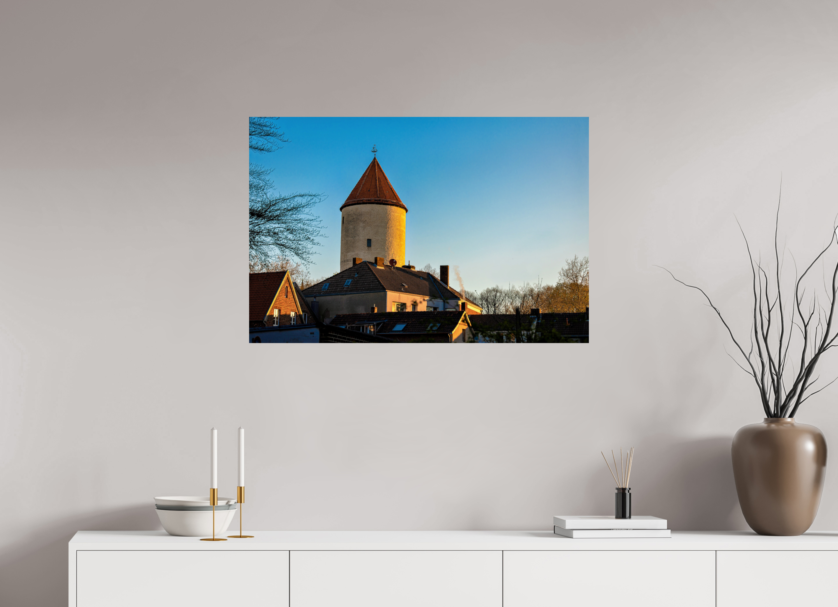 90 x 60 cm, Baryta - Fine Art Buddenturm