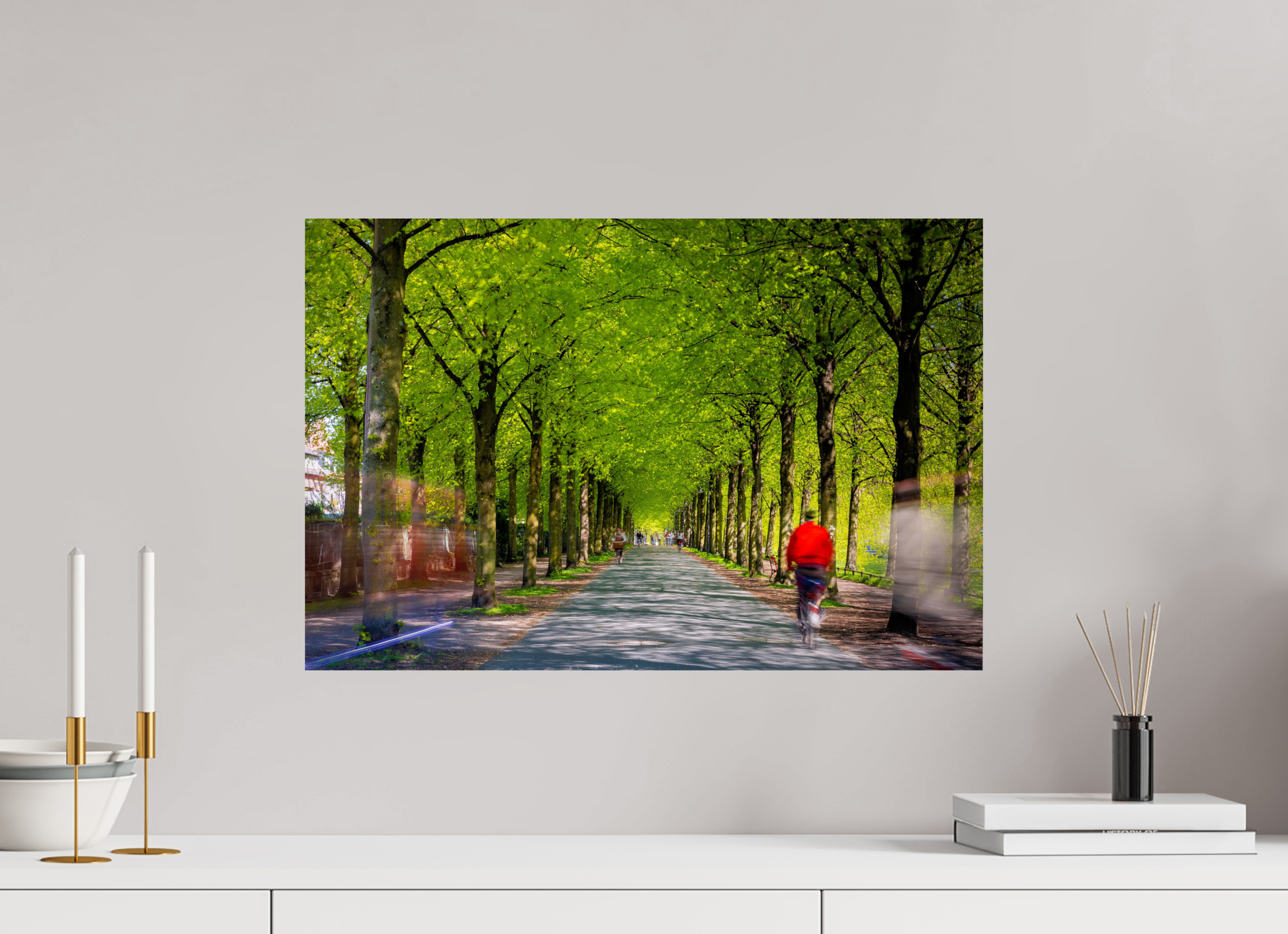 60 x 40 cm, Baryta - Fine Art Belebte Promenade