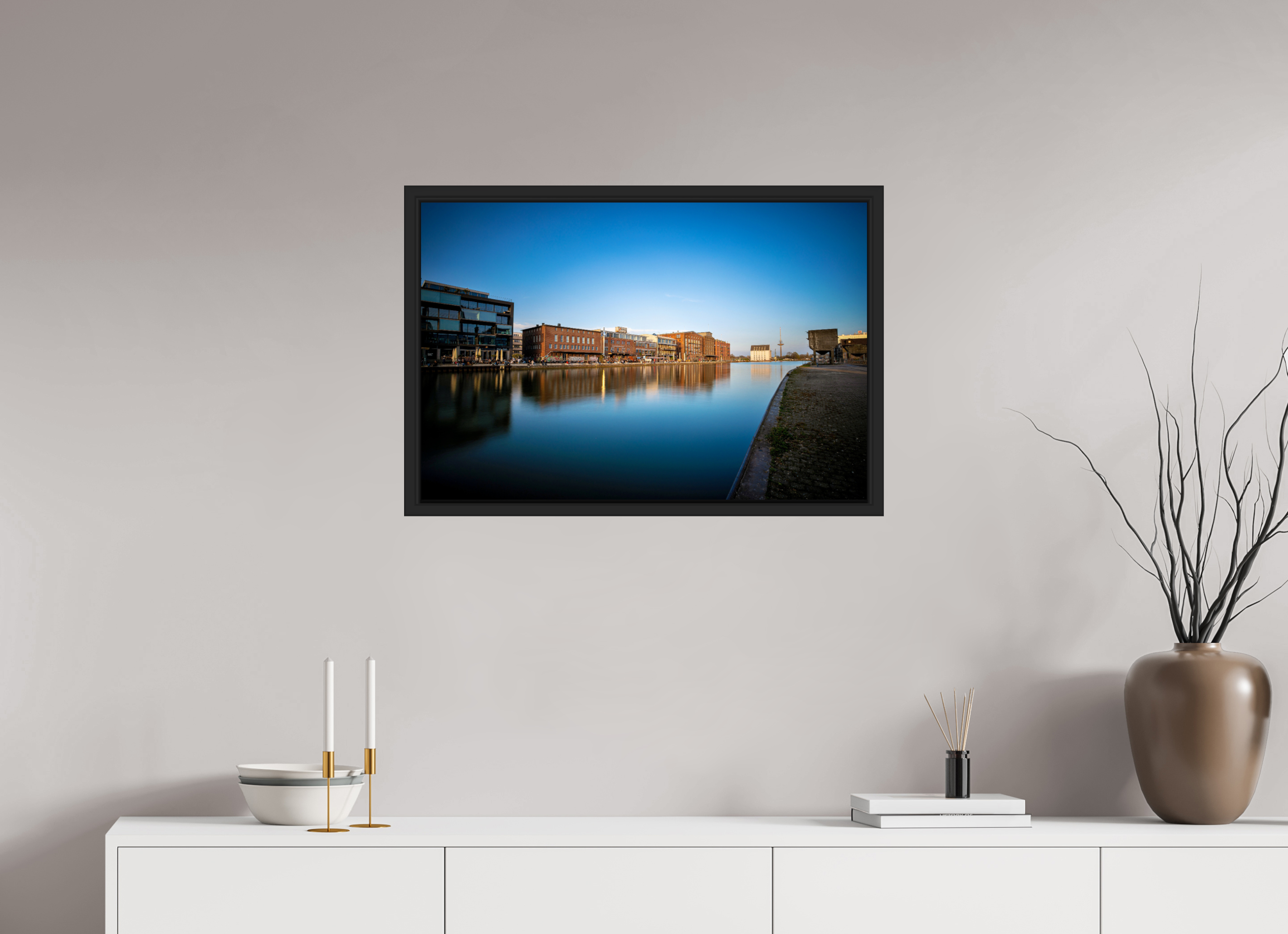 75 x 50 cm, Tokyo 20mm Schattenfuge 4mm Der Hafen im Überblick
