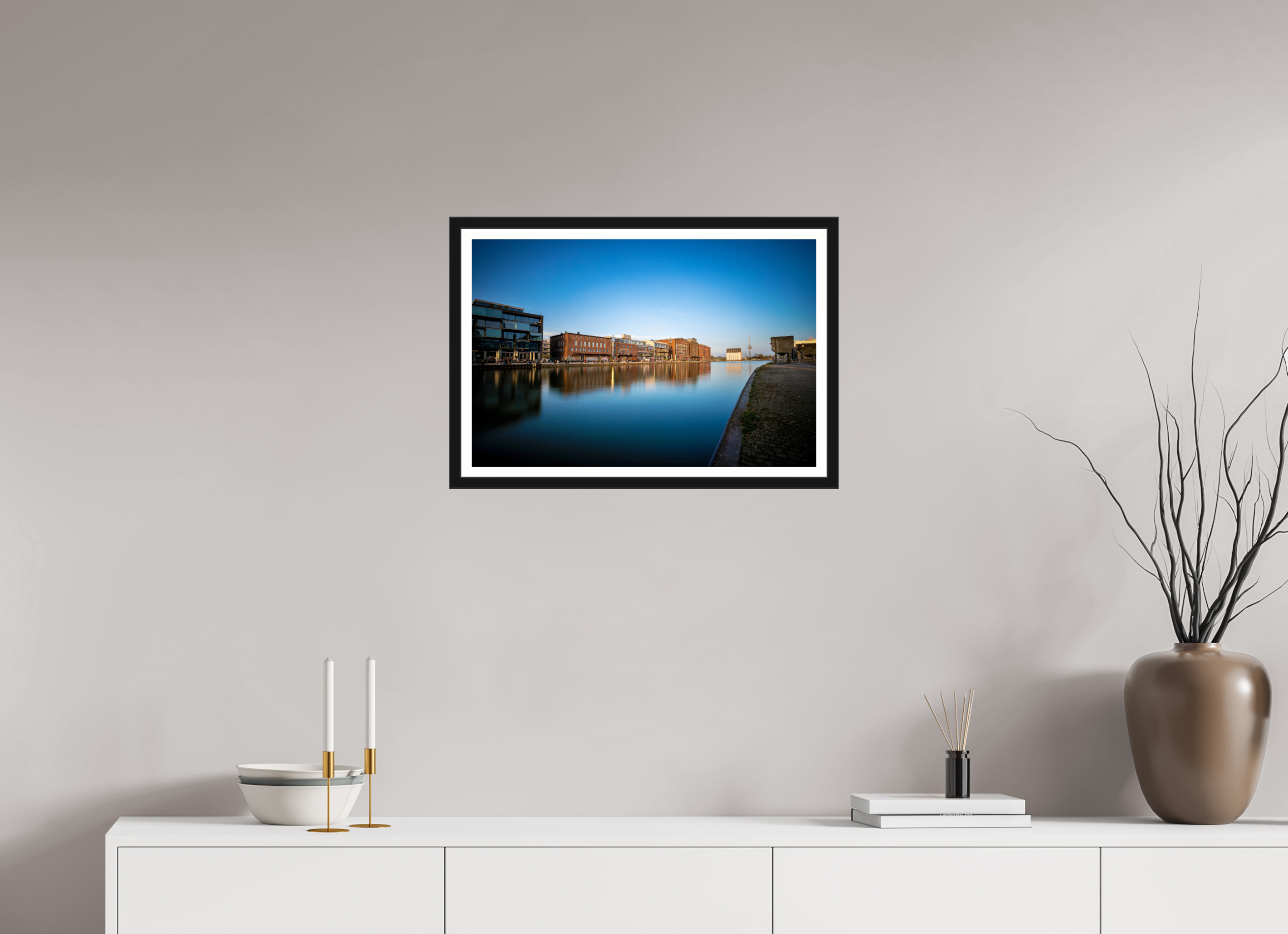 60 x 40 cm, Bern und Rand Der Hafen im Überblick