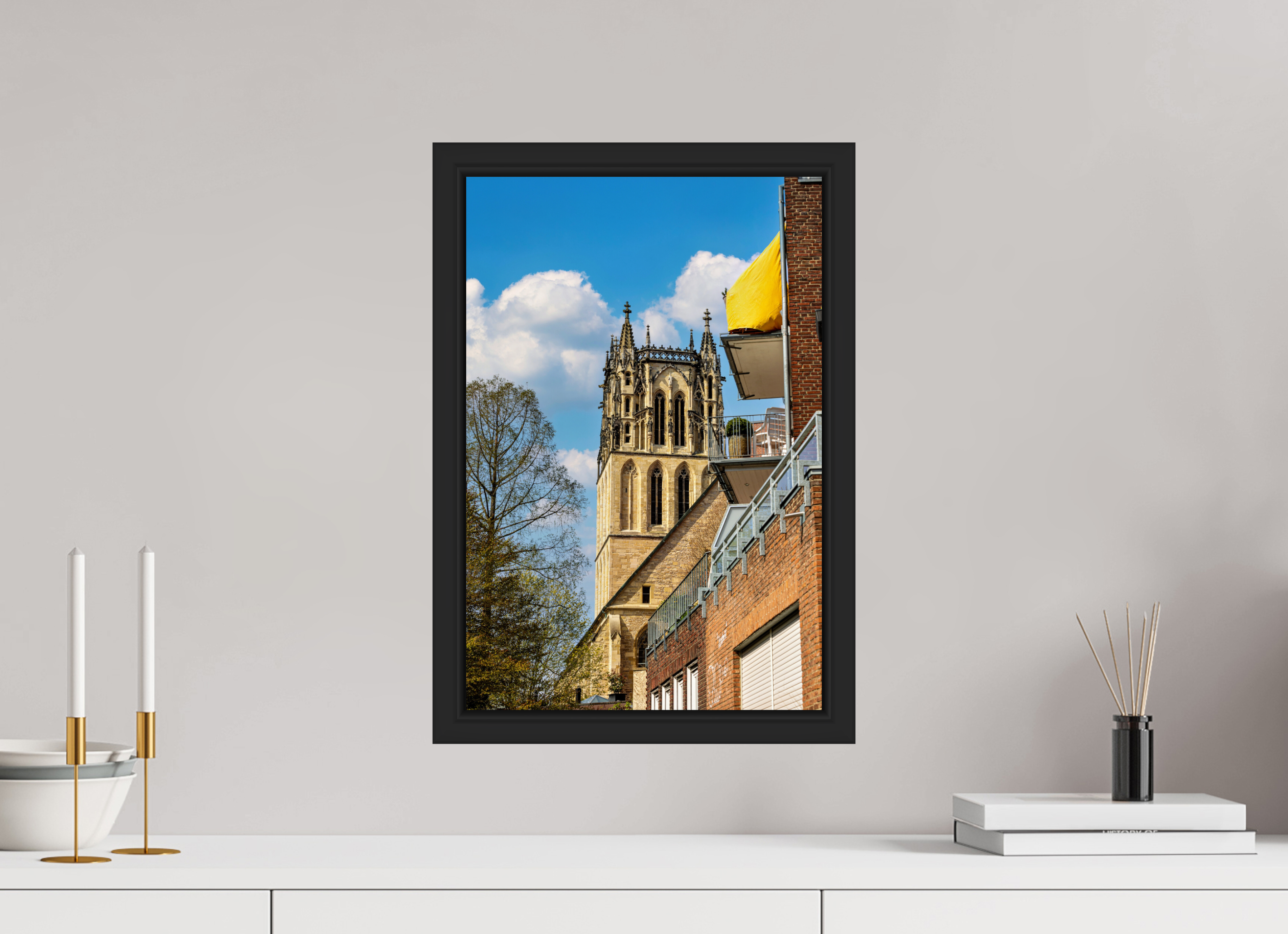 30 x 45 cm, Tokyo 20mm Schattenfuge 4mm Überwasserkirche - im Hochformat