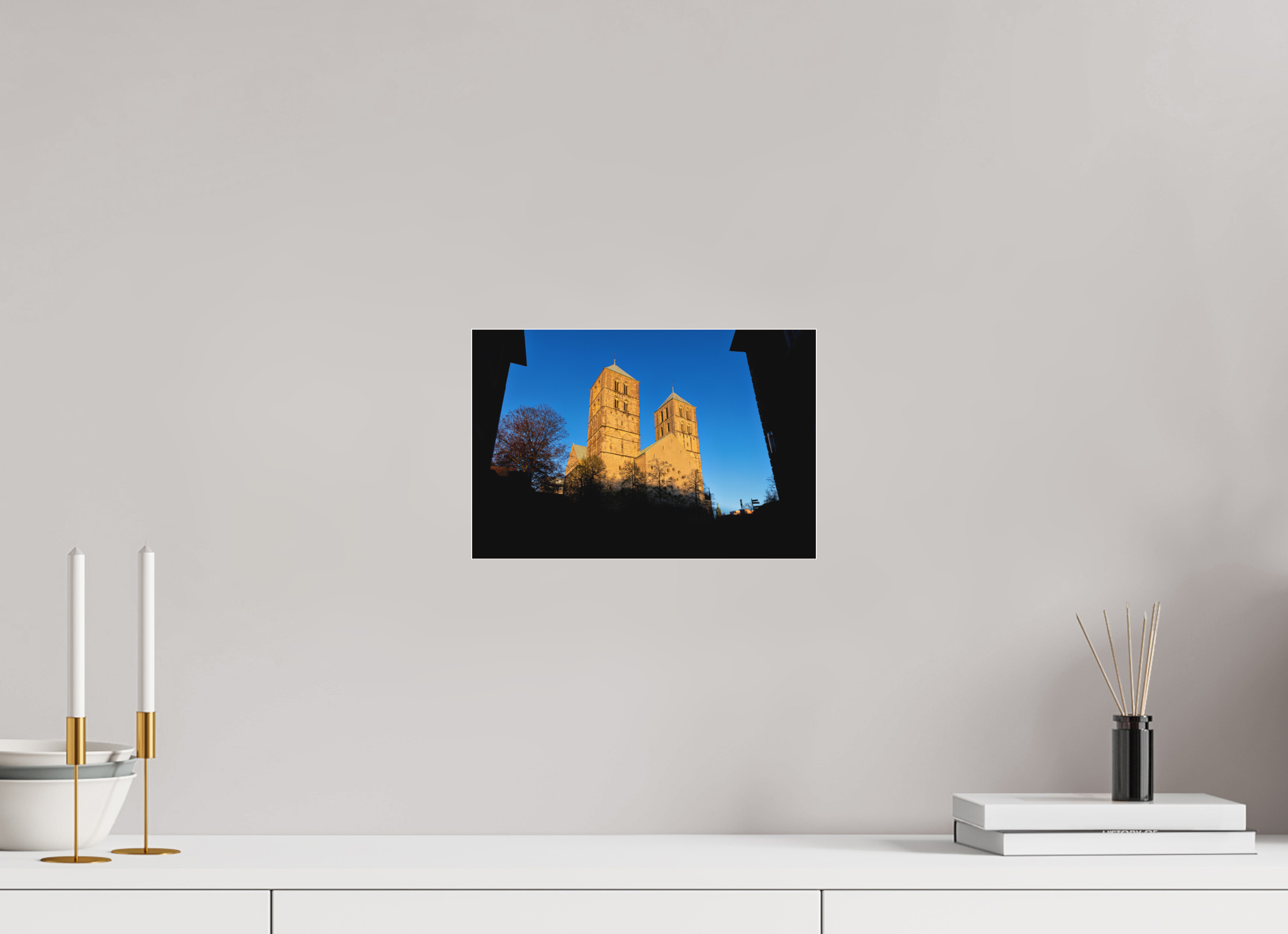 30 x 20 cm, Acrylglas Fine Art Pigmentdruck Der Dom - Westseite