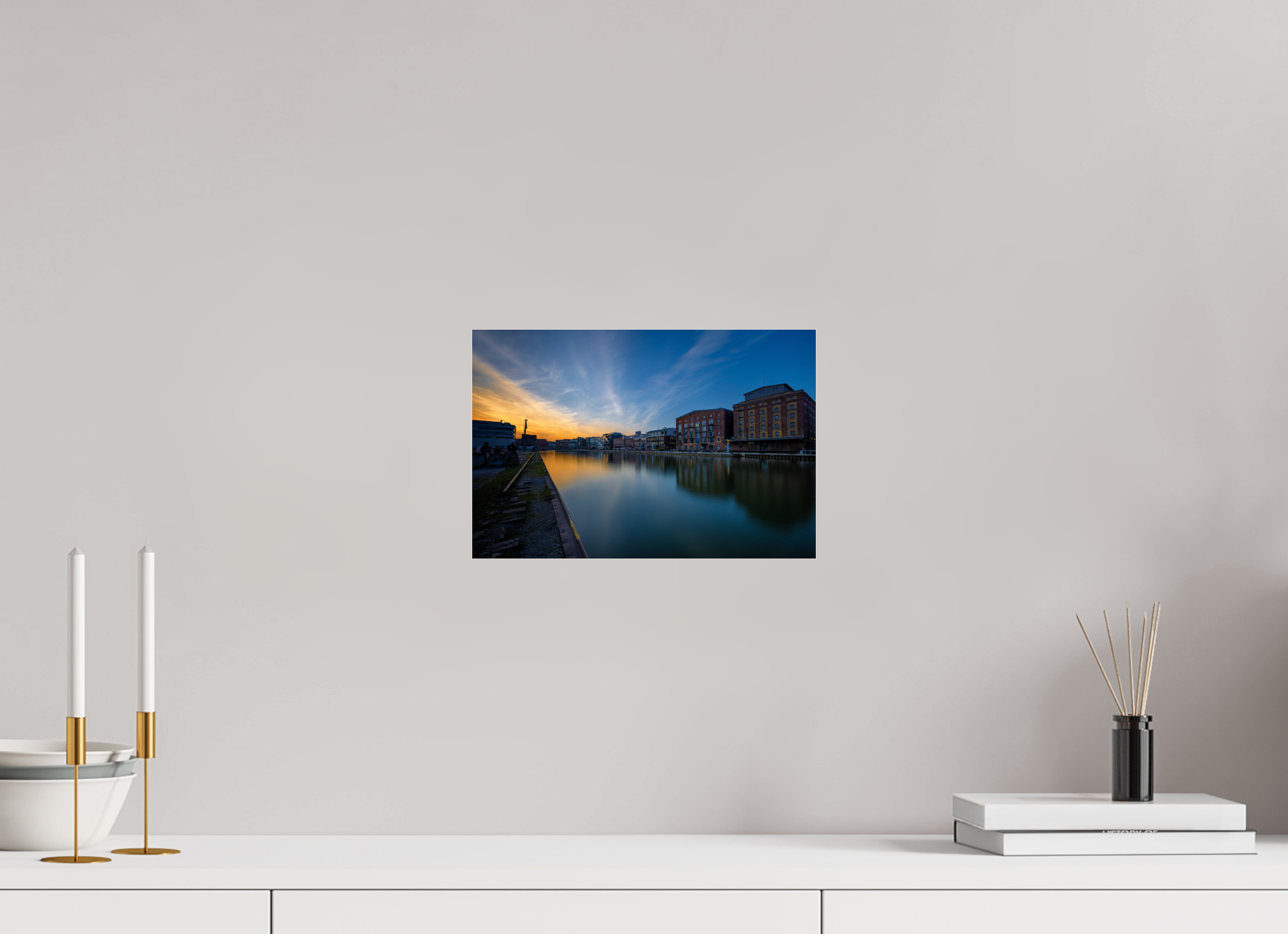 30 x 20 cm, Photo Print Under Acrylic Glass Der Hafen im Überblick Teil 2