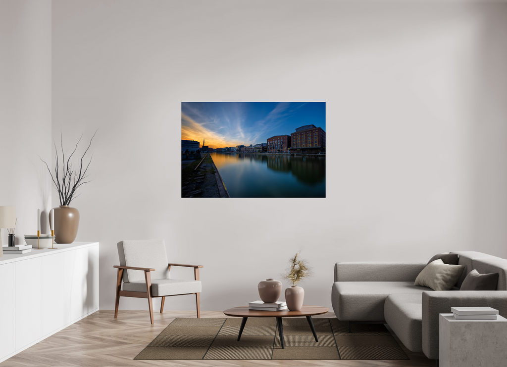 150 x 100 cm, Photo Print On Fuji Crystal DP II Der Hafen im Überblick Teil 2