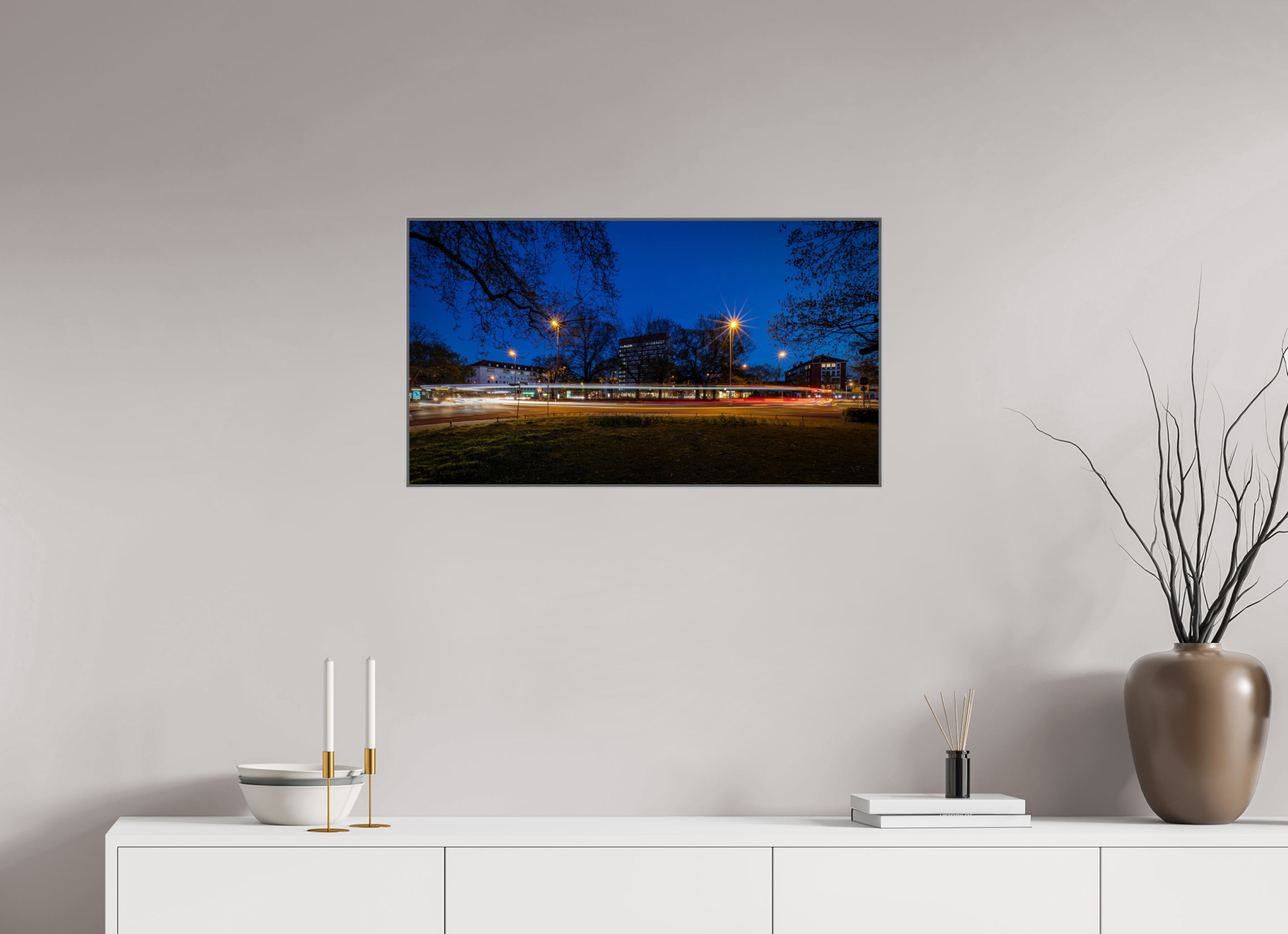 80 x 45 cm, Alurahmen 25mm Der Kreisel