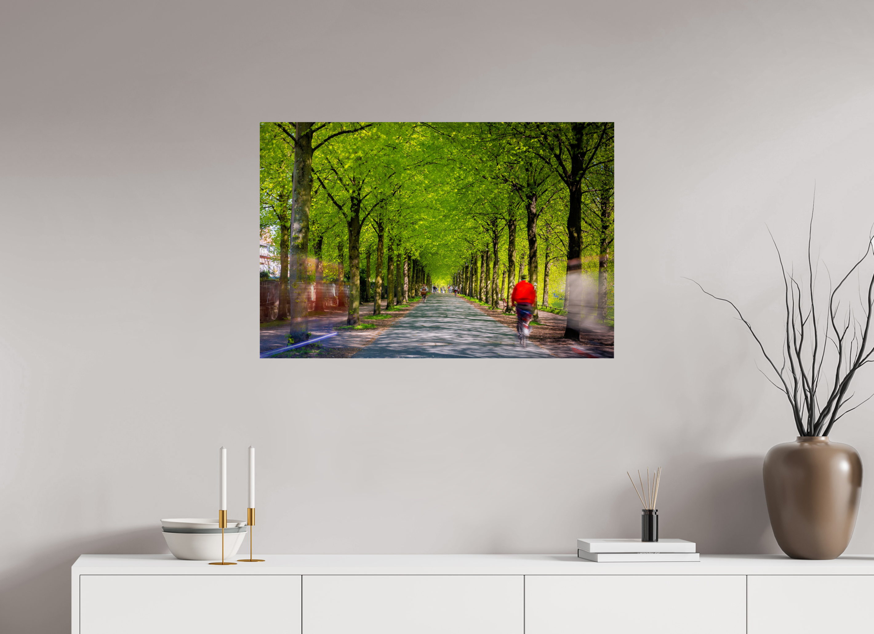 90 x 60 cm, Photo Print On Fuji Crystal DP II Belebte Promenade