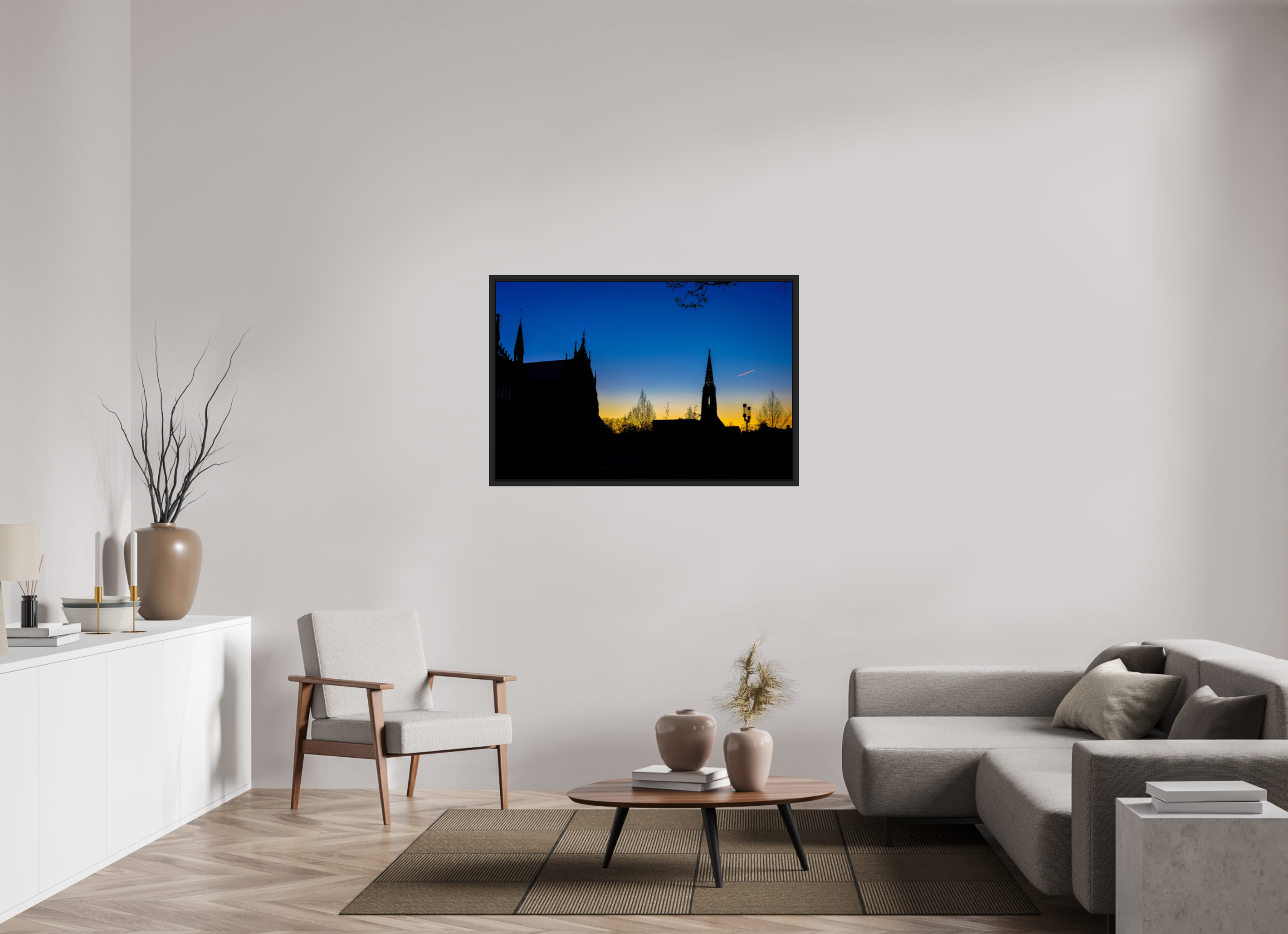 120 x 80 cm, Tokyo 20mm Schattenfuge 4mm Lamberti - Dom bei Sonnenaufgang